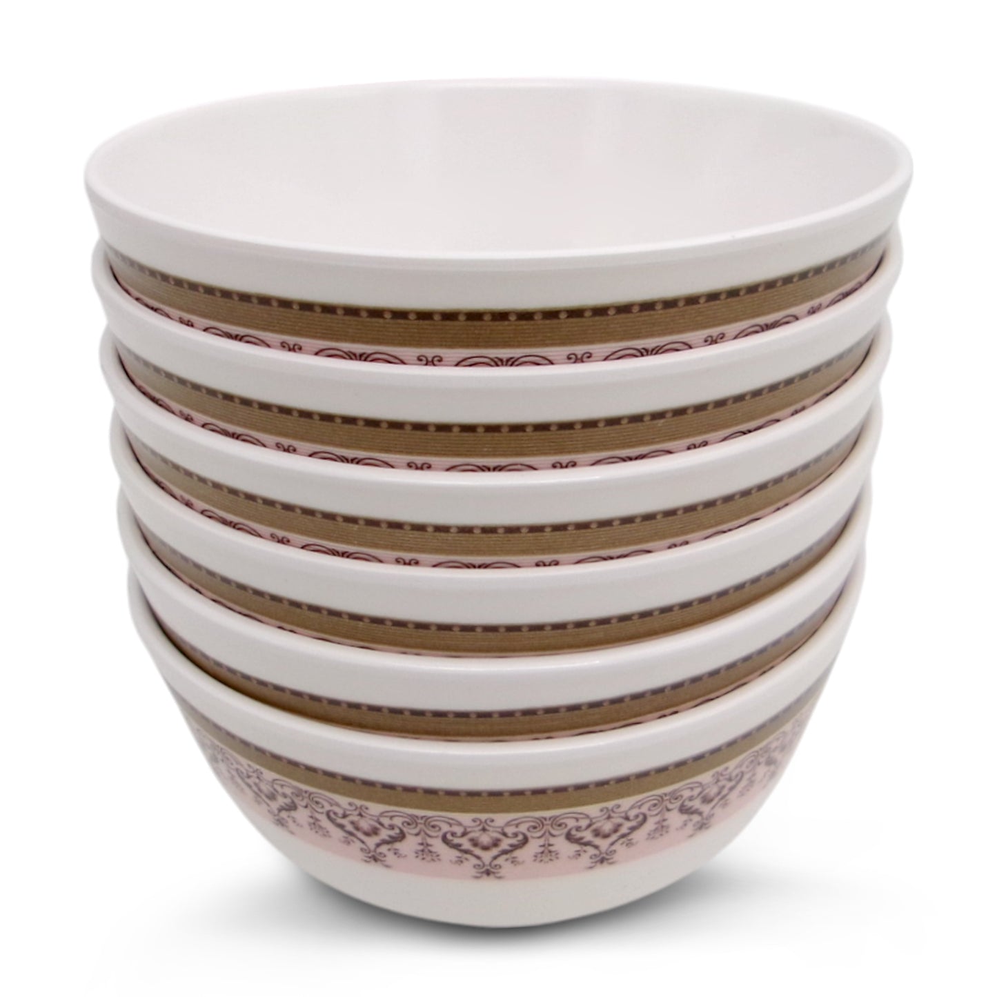 SUPERWARE | Pure Melamine | Soup Bowl Set - Classic-2 (4.5") | 6 Nos. | Stain Free, Glazed Finish