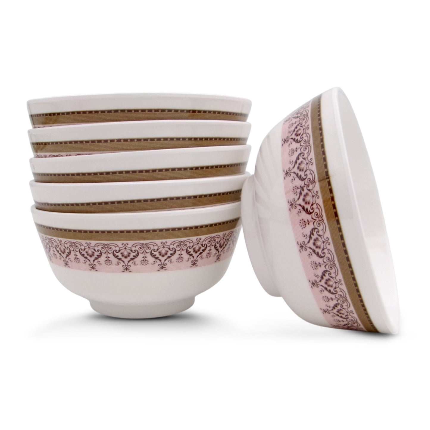 SUPERWARE | Pure Melamine | Soup Bowl Set - Classic-2 (4.5") | 6 Nos. | Stain Free, Glazed Finish