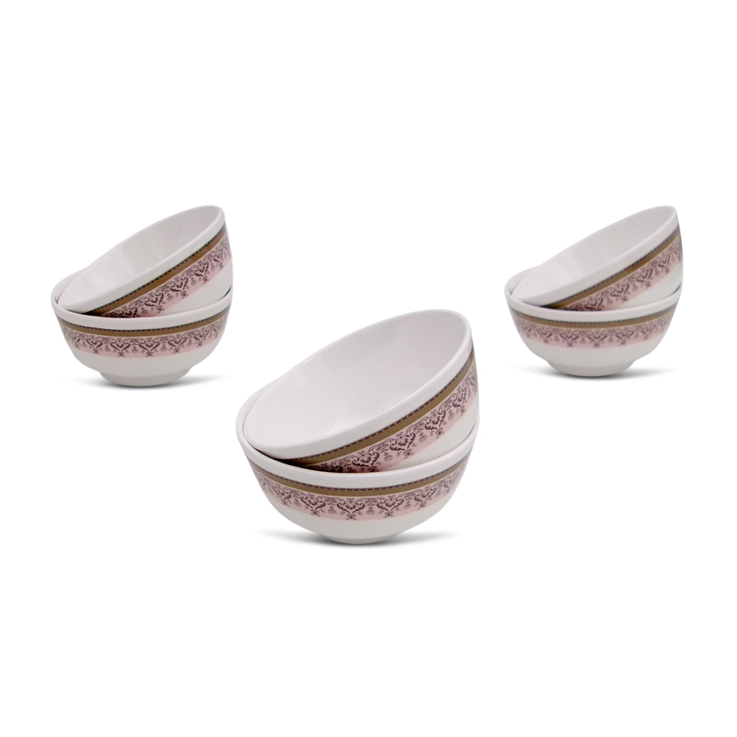 SUPERWARE | Pure Melamine | Soup Bowl Set - Classic-2 (4.5") | 6 Nos. | Stain Free, Glazed Finish
