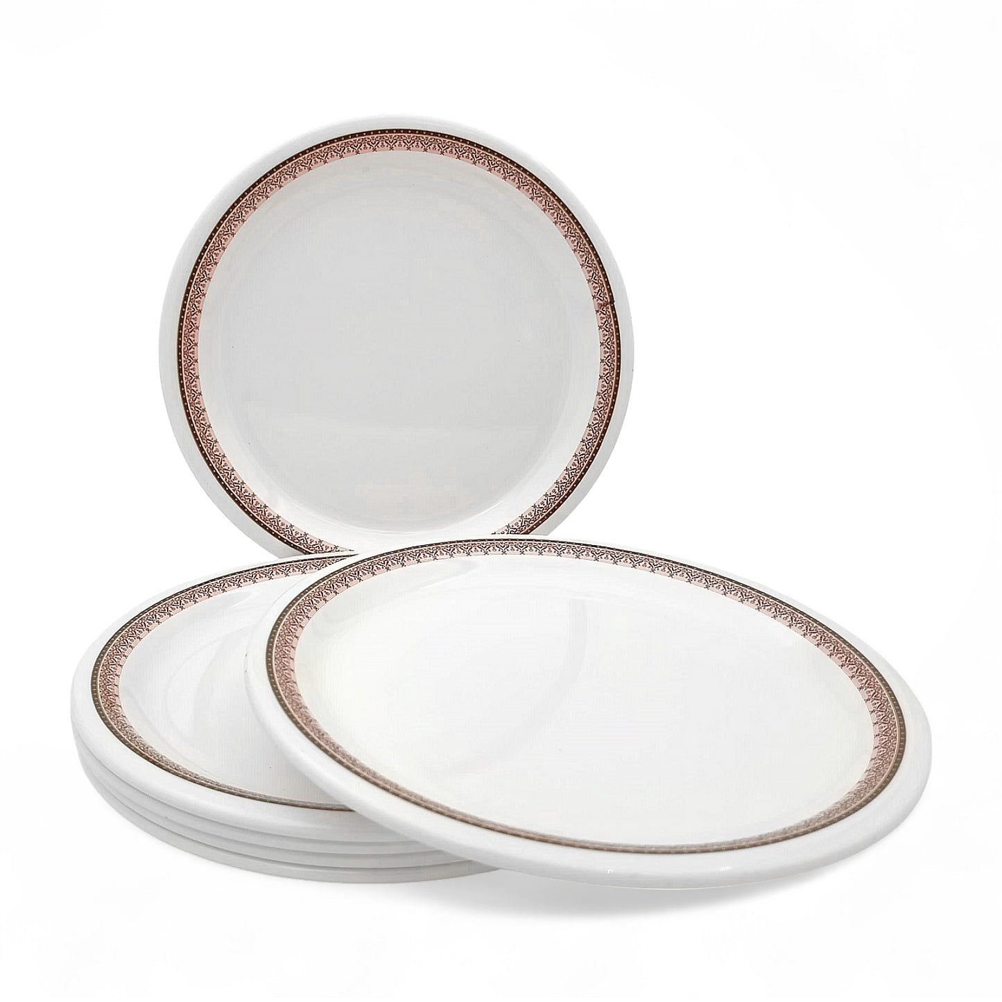 SUPERWARE | Pure Melamine | Small Plate Set - Classic 2 (7.5") | 6 Nos. | Stain Free, Glazed Finish