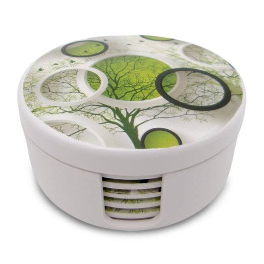 SUPERWARE | Pure Melamine | Coasters- B&T | Set Of 8 Pcs | Stain Free, Glazed Finish