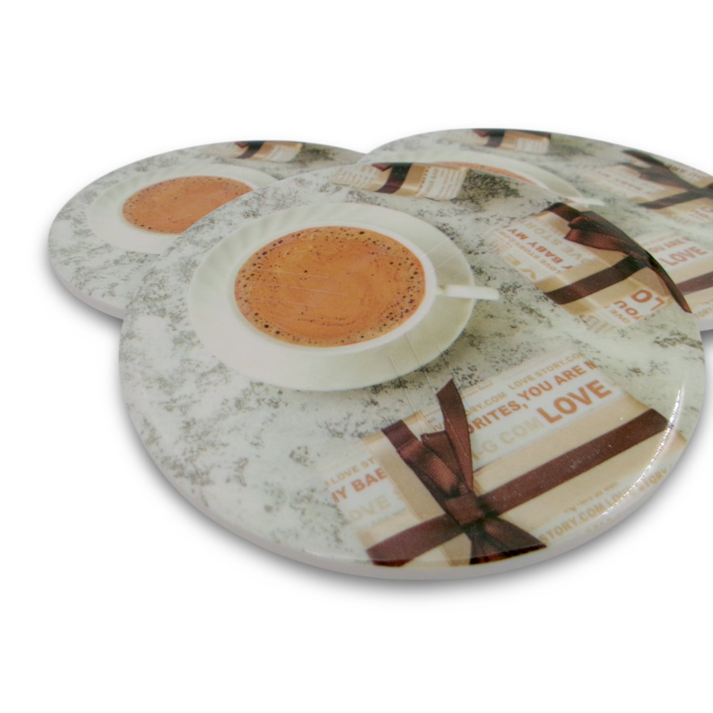 SUPERWARE | Pure Melamine | Coasters- Cappuchino | Set Of 8 Pcs | Stain Free, Glazed Finish