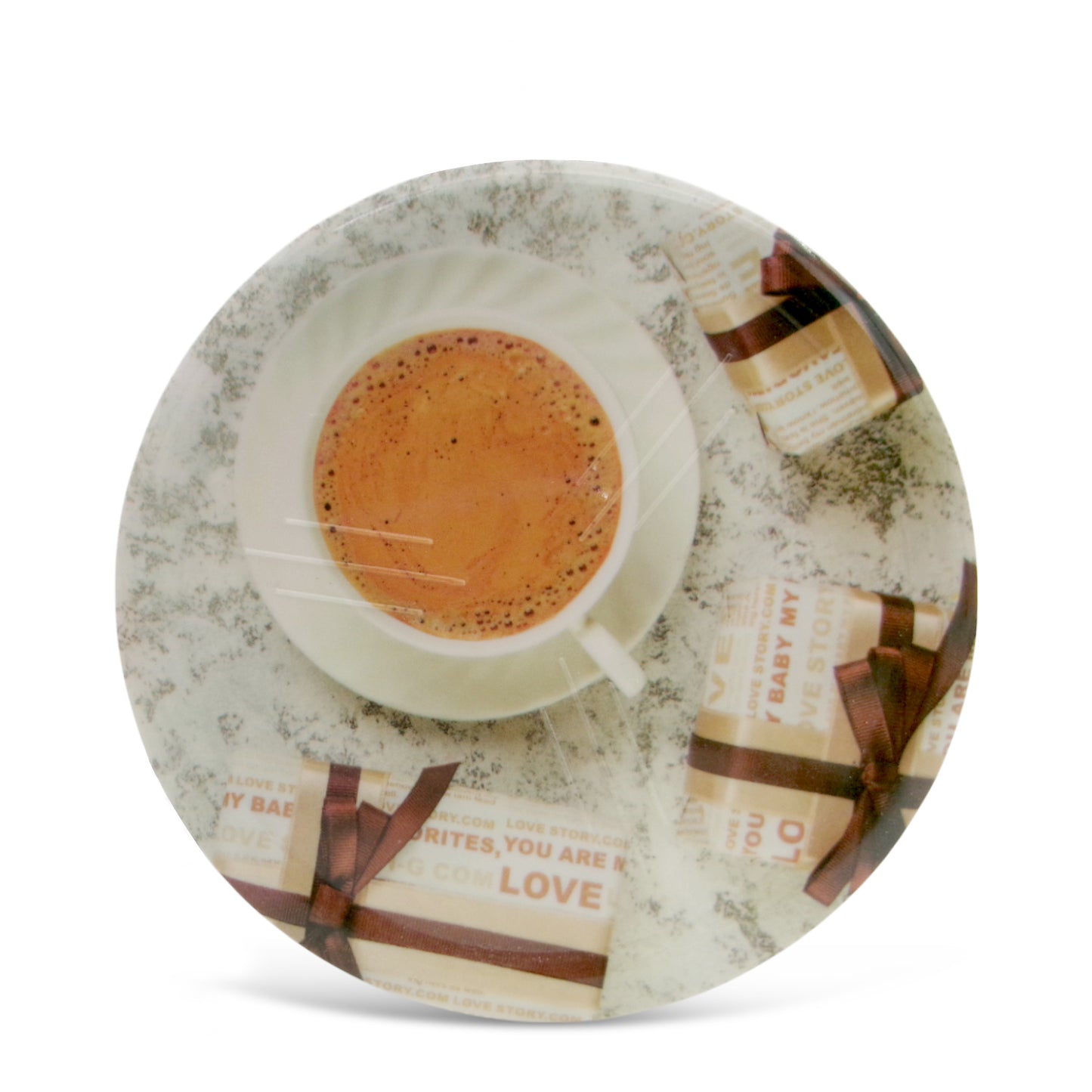 SUPERWARE | Pure Melamine | Coasters- Cappuchino | Set Of 8 Pcs | Stain Free, Glazed Finish