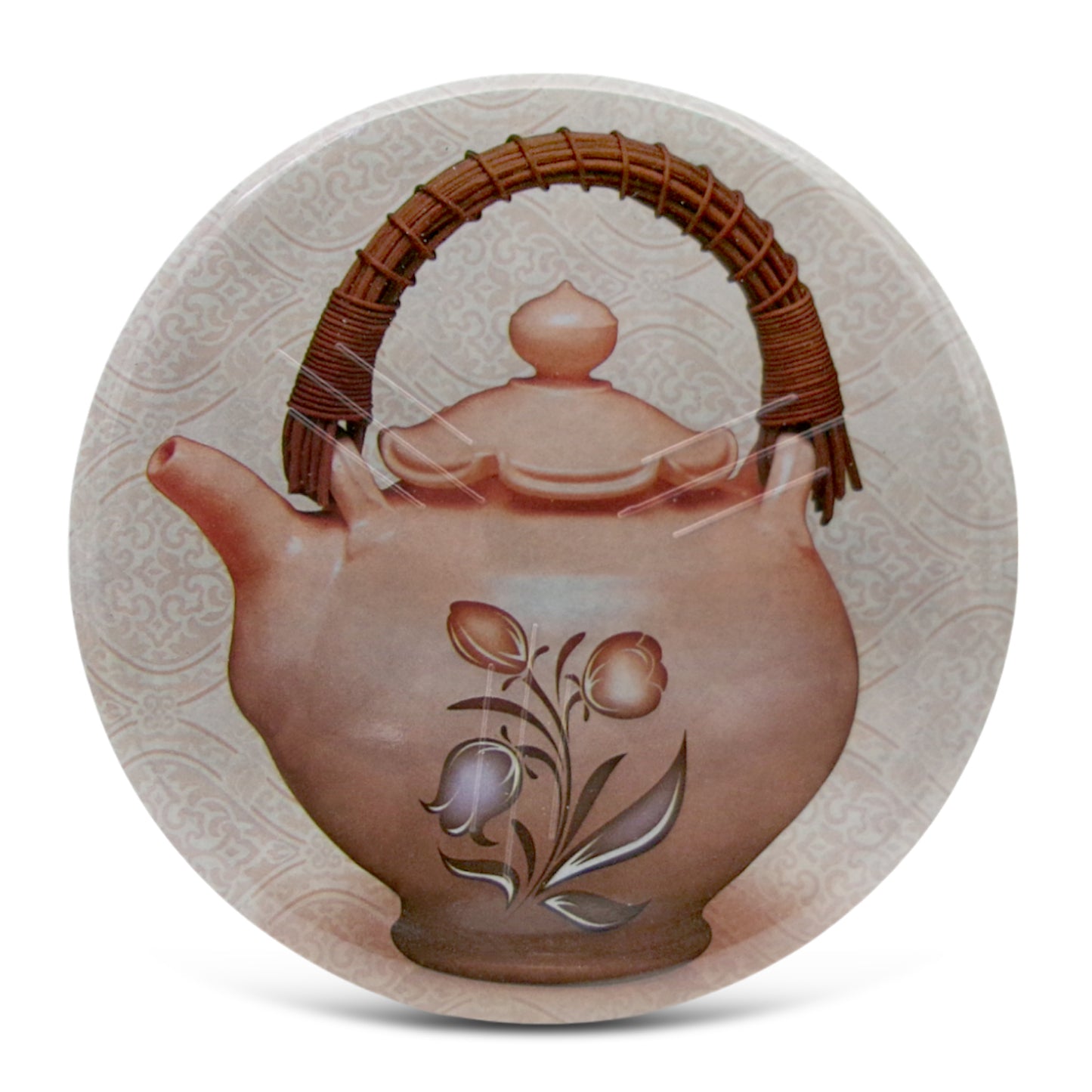 SUPERWARE | Pure Melamine | Coasters- Cha On Black | Set Of 8 Pcs | Stain Free, Glazed Finish