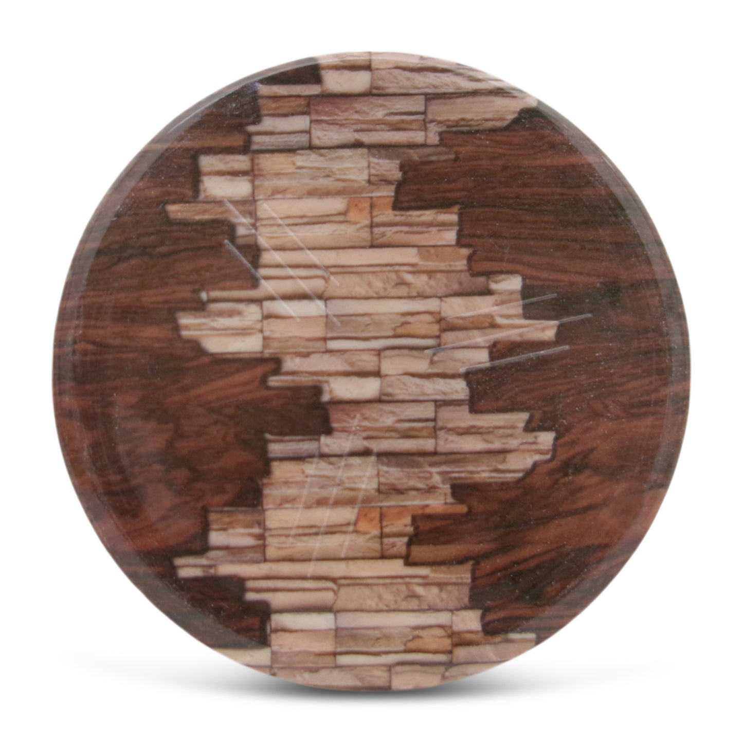 SUPERWARE | Pure Melamine | Coasters- Copperwood | Set Of 8 Pcs | Stain Free, Glazed Finish