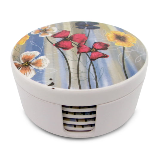 SUPERWARE | Pure Melamine | Coasters- Elora Flower | Set Of 8 Pcs | Stain Free, Glazed Finish