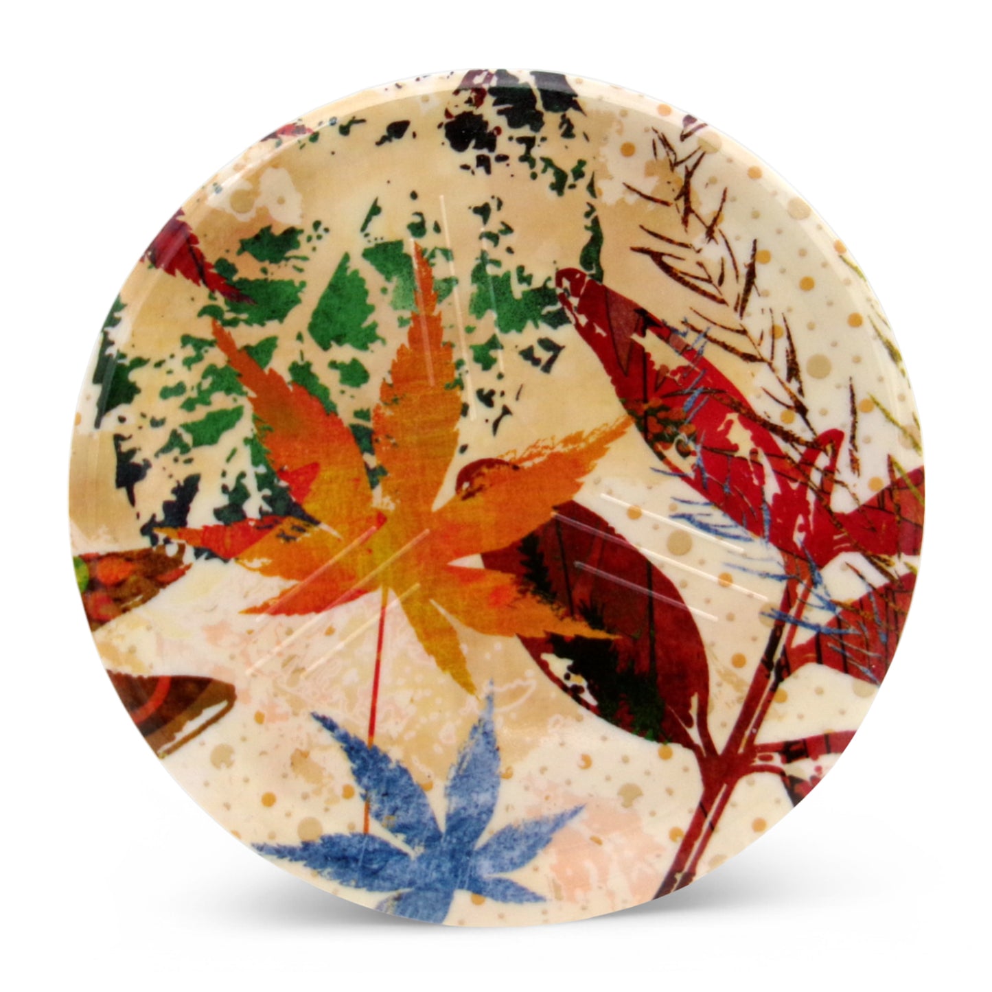 SUPERWARE | Pure Melamine | Coasters- Floresta on White | Set Of 8 Pcs | Stain Free, Glazed Finish