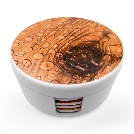 SUPERWARE | Pure Melamine | Coasters - Parawood | Set Of 8 Pcs | Stain Free, Glazed Finish