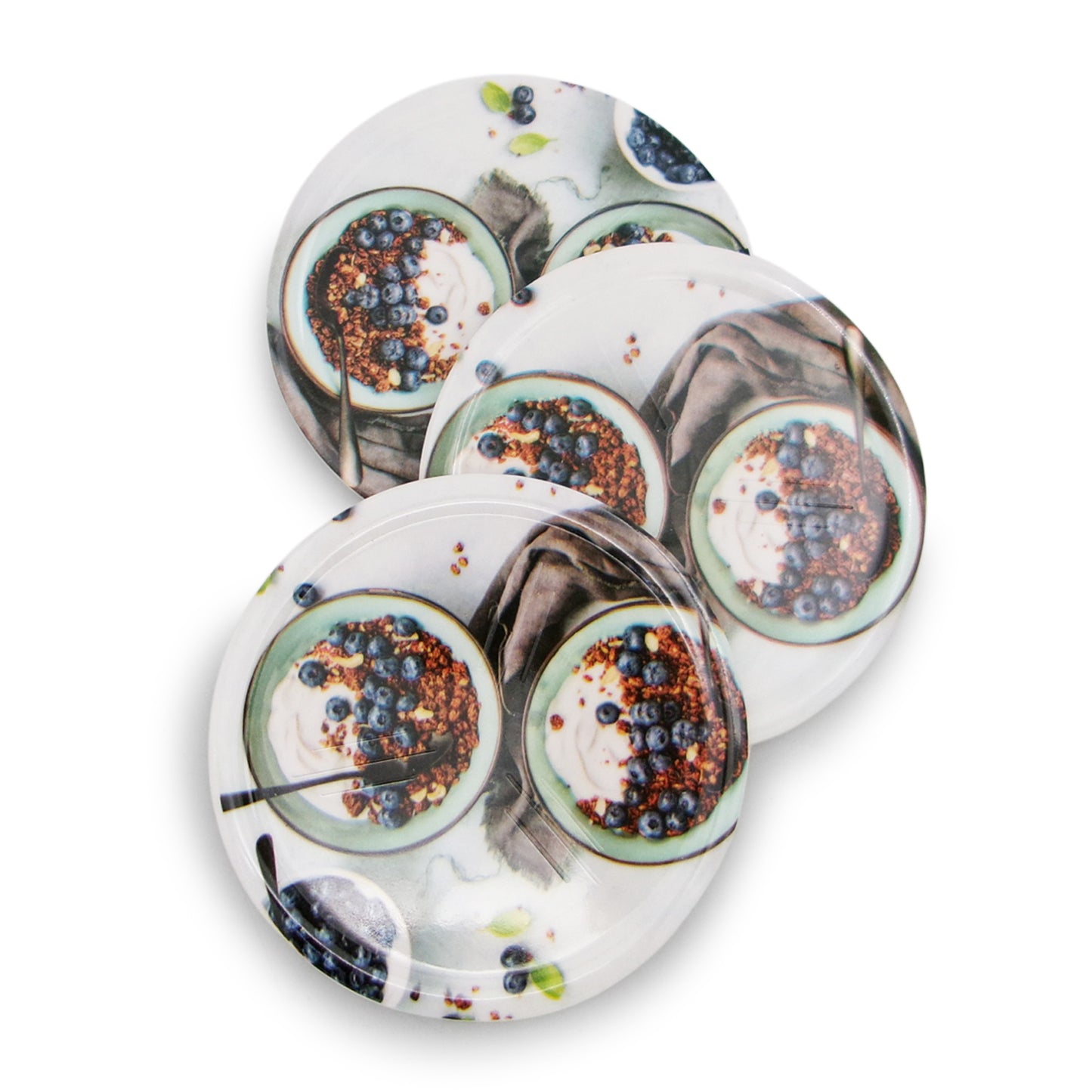 SUPERWARE | Pure Melamine | Coasters - Pudding | Set Of 8 Pcs | Stain Free, Glazed Finish