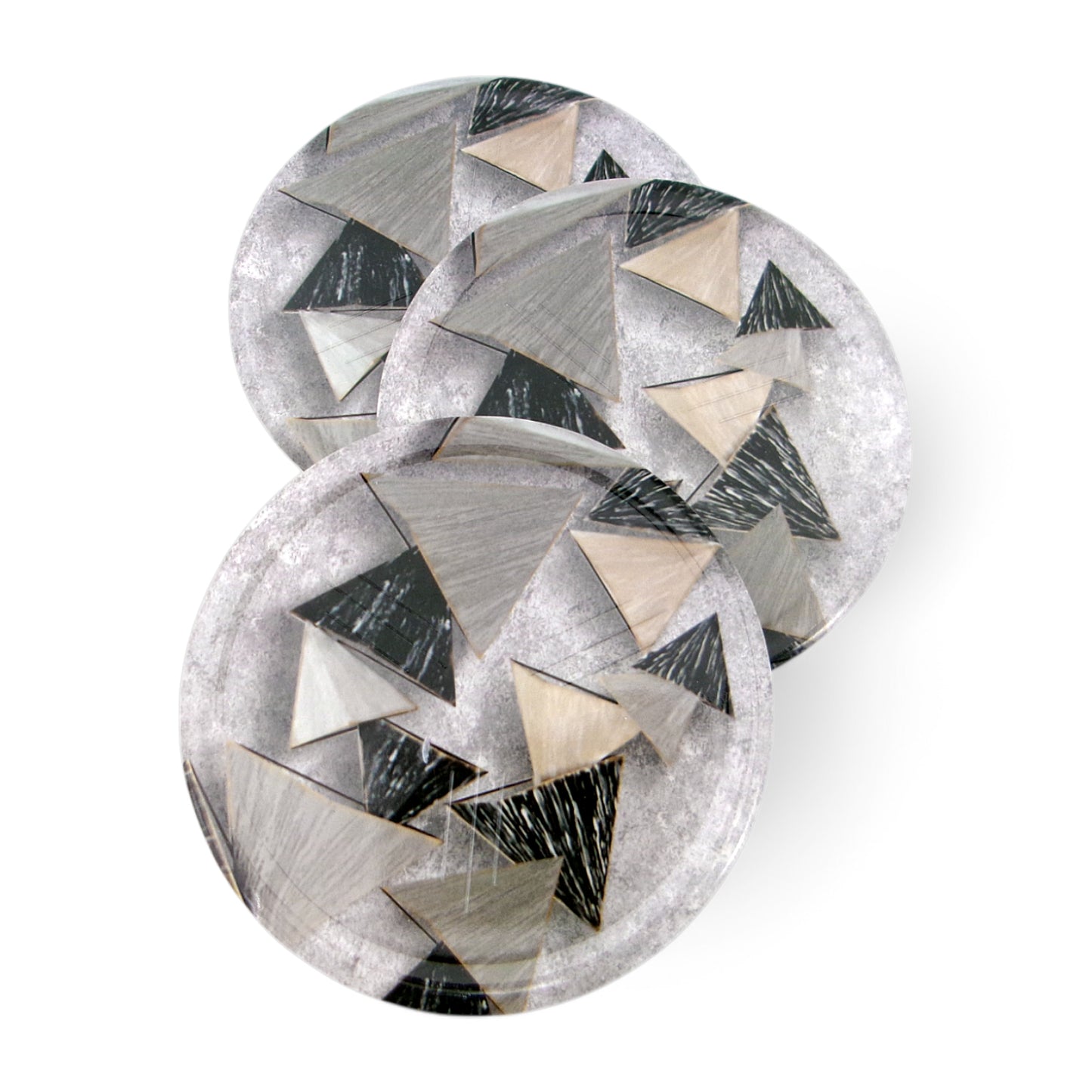 SUPERWARE | Pure Melamine | Coasters - Puzzles on White | Set Of 8 Pcs | Stain Free, Glazed Finish