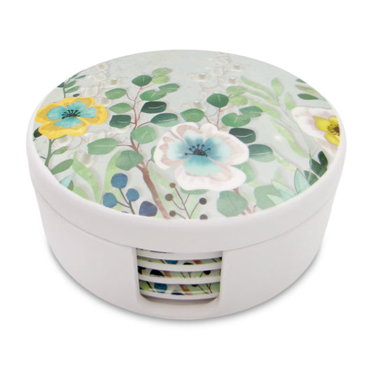SUPERWARE | Pure Melamine | Coasters- Spring | Set Of 8 Pcs | Stain Free, Glazed Finish