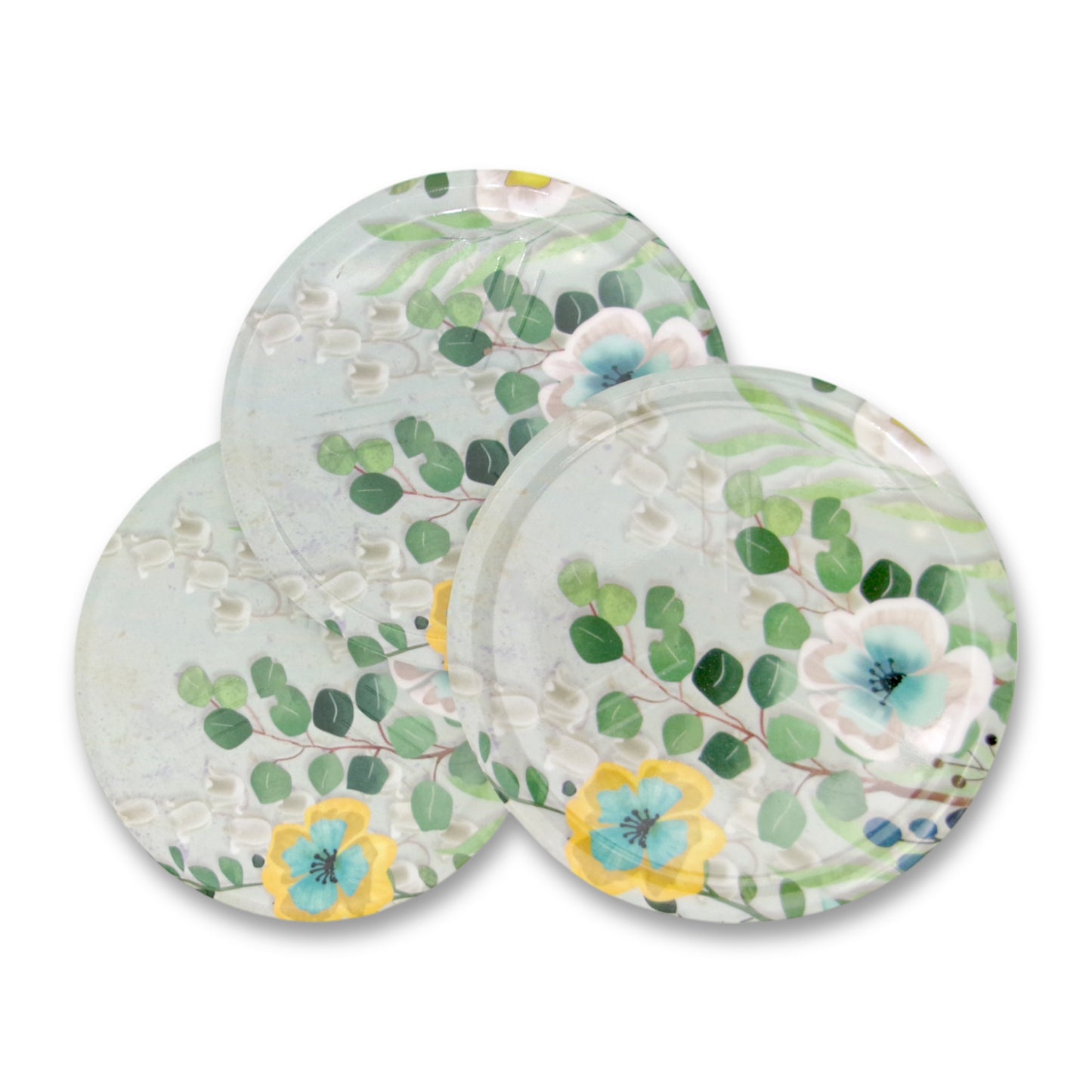 SUPERWARE | Pure Melamine | Coasters- Spring | Set Of 8 Pcs | Stain Free, Glazed Finish
