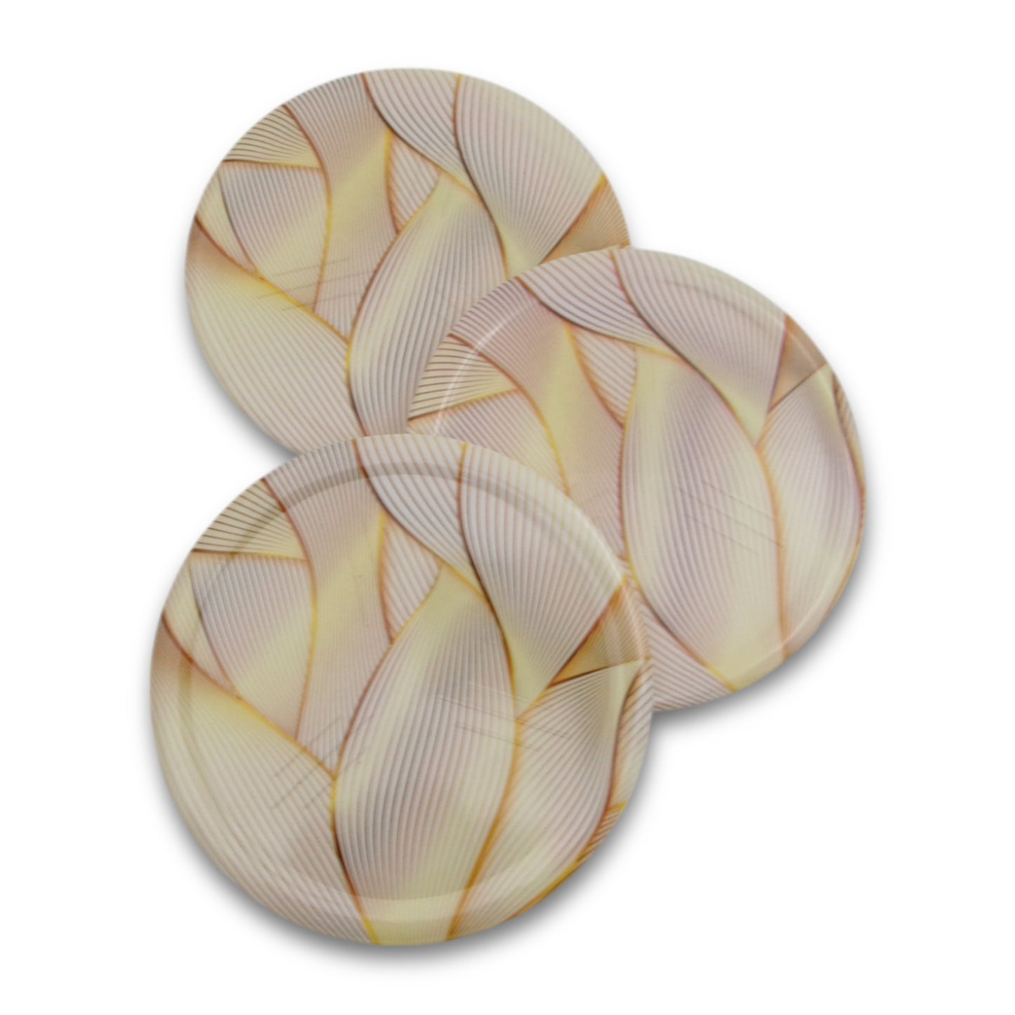 SUPERWARE | Pure Melamine | Coasters - Steamless on White | Set Of 8 Pcs | Stain Free, Glazed Finish