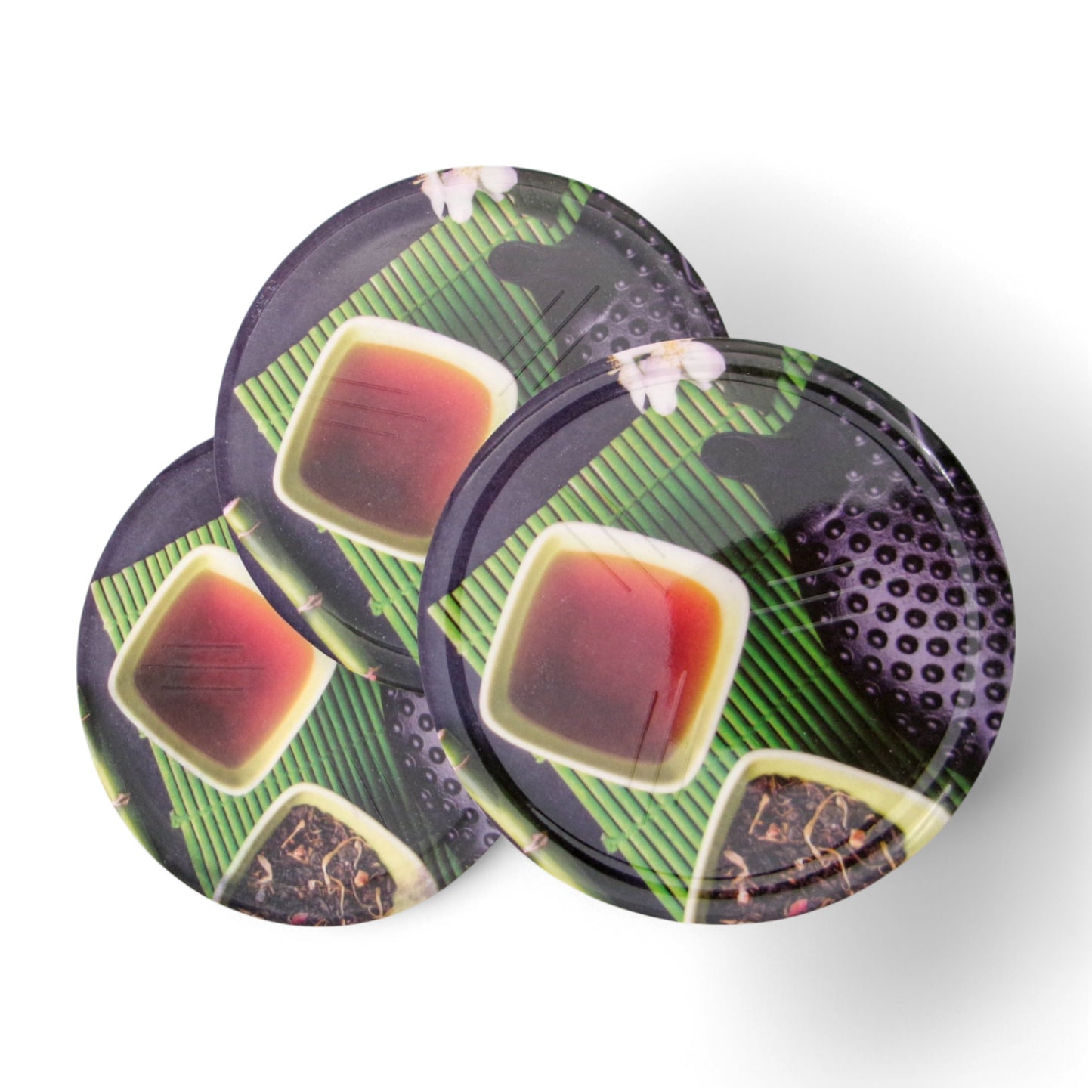 SUPERWARE | Pure Melamine | Coasters- Tea Cup | Set Of 8 Pcs | Stain Free, Glazed Finish