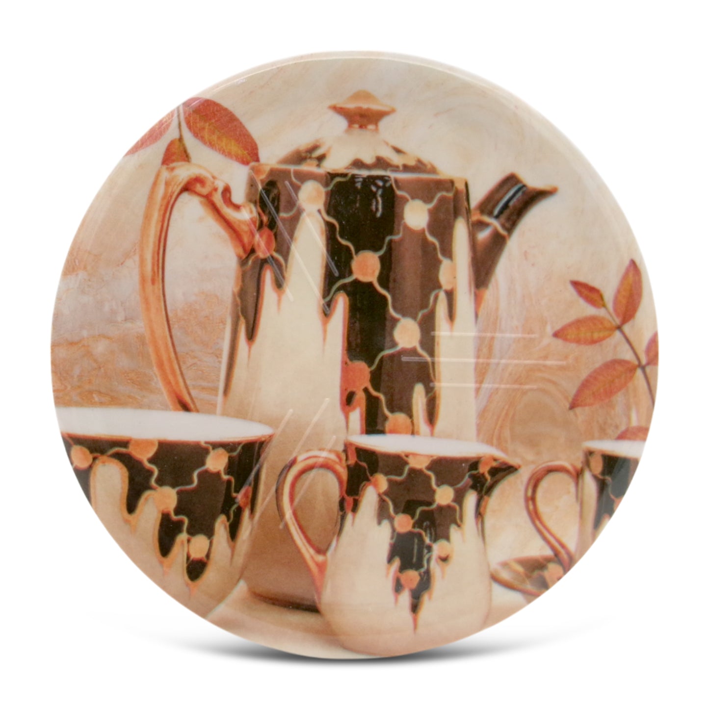 SUPERWARE | Pure Melamine | Coasters - Turkish Coffee | Set Of 8 Pcs | Stain Free, Glazed Finish