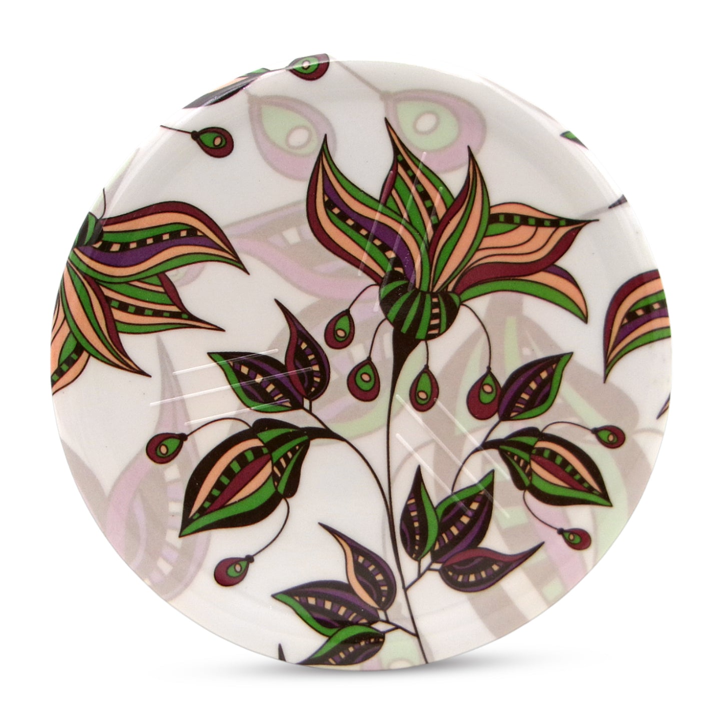 SUPERWARE | Pure Melamine | Coasters - Vercelli on White | Set Of 8 Pcs | Stain Free, Glazed Finish