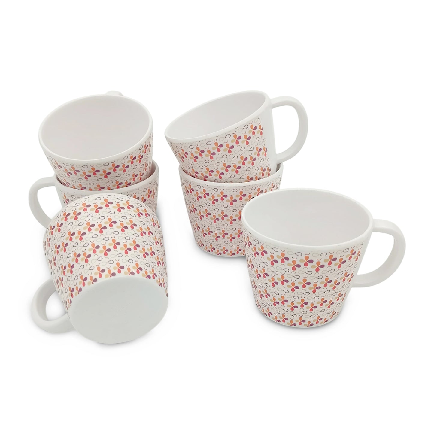 SUPERWARE| Pure Melamine | Tea Cup - Hala | 6 Nos. | Stain Free, Glazed Finish