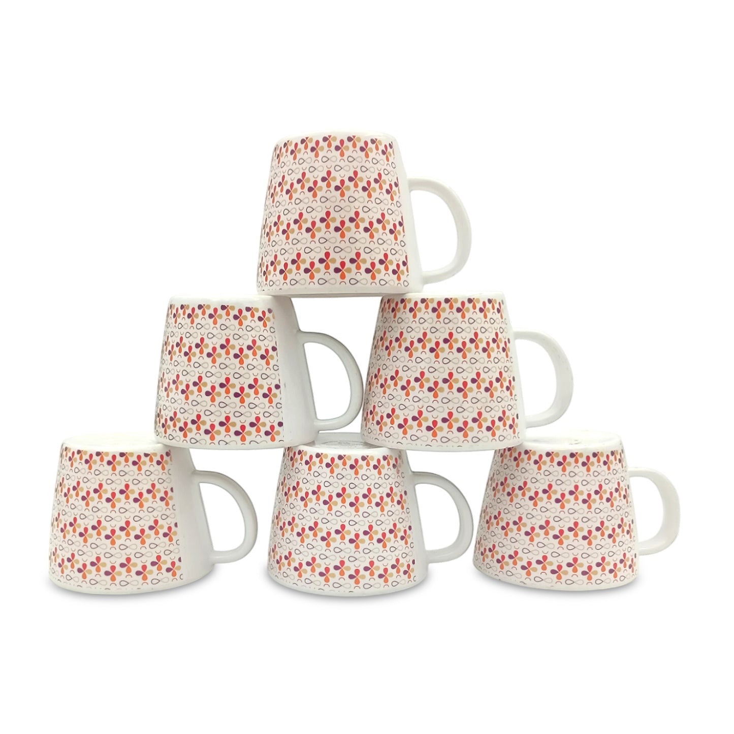 SUPERWARE| Pure Melamine | Tea Cup - Hala | 6 Nos. | Stain Free, Glazed Finish