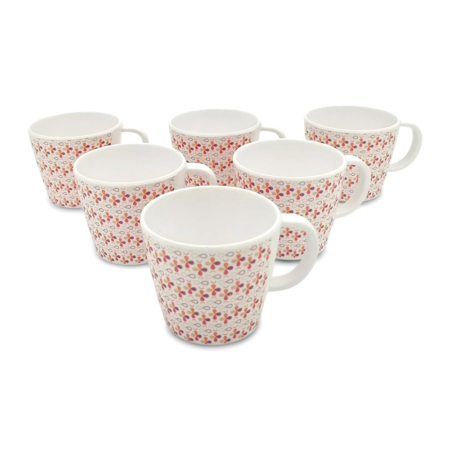 SUPERWARE| Pure Melamine | Tea Cup - Hala | 6 Nos. | Stain Free, Glazed Finish