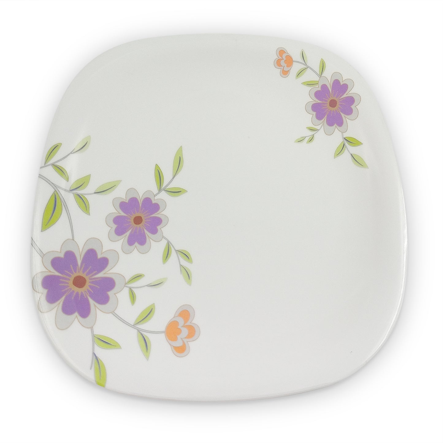 SUPERWARE | Pure Melamine | Buffet Plate Set – Daffodils (12.5”) | 6 Nos. | Stain Free, Glazed Finish