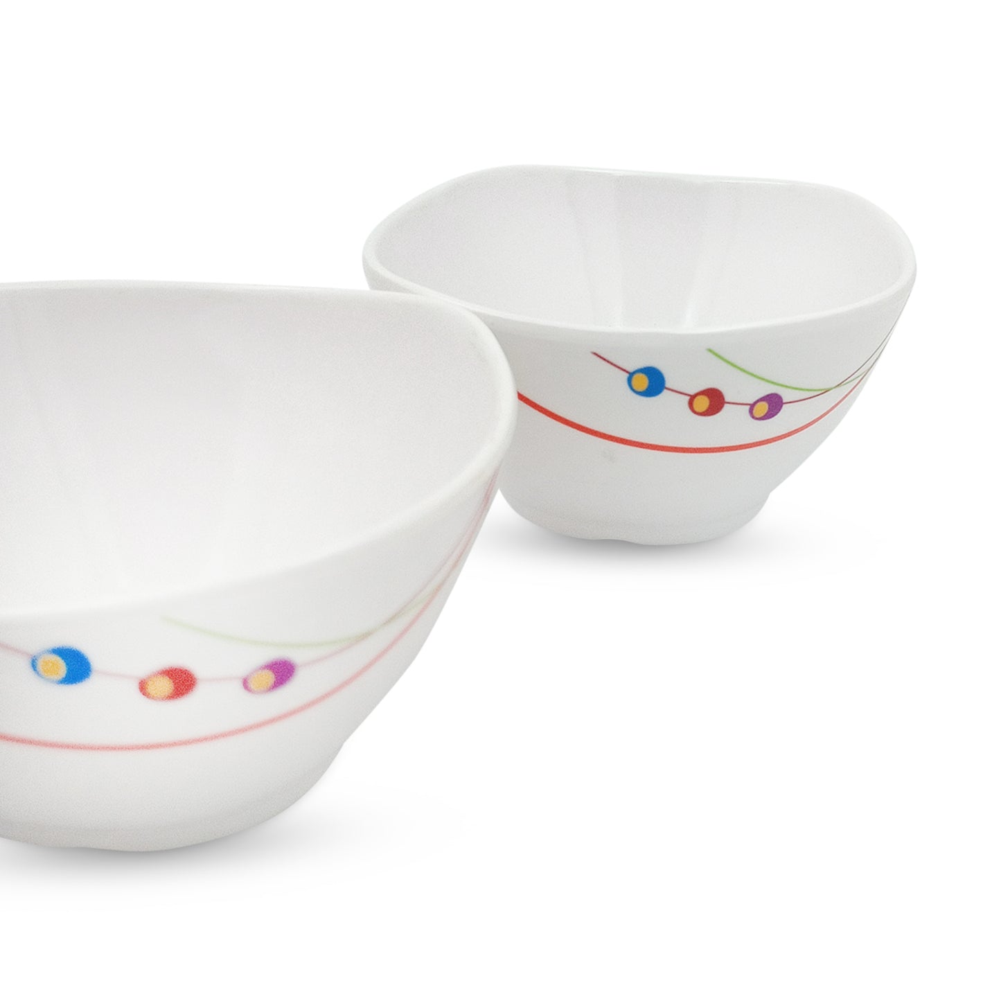 SUPERWARE | Pure Melamine | Katori Set - Dippin Dots (3.75") | 6 Nos. | Stain Free, Glazed Finish