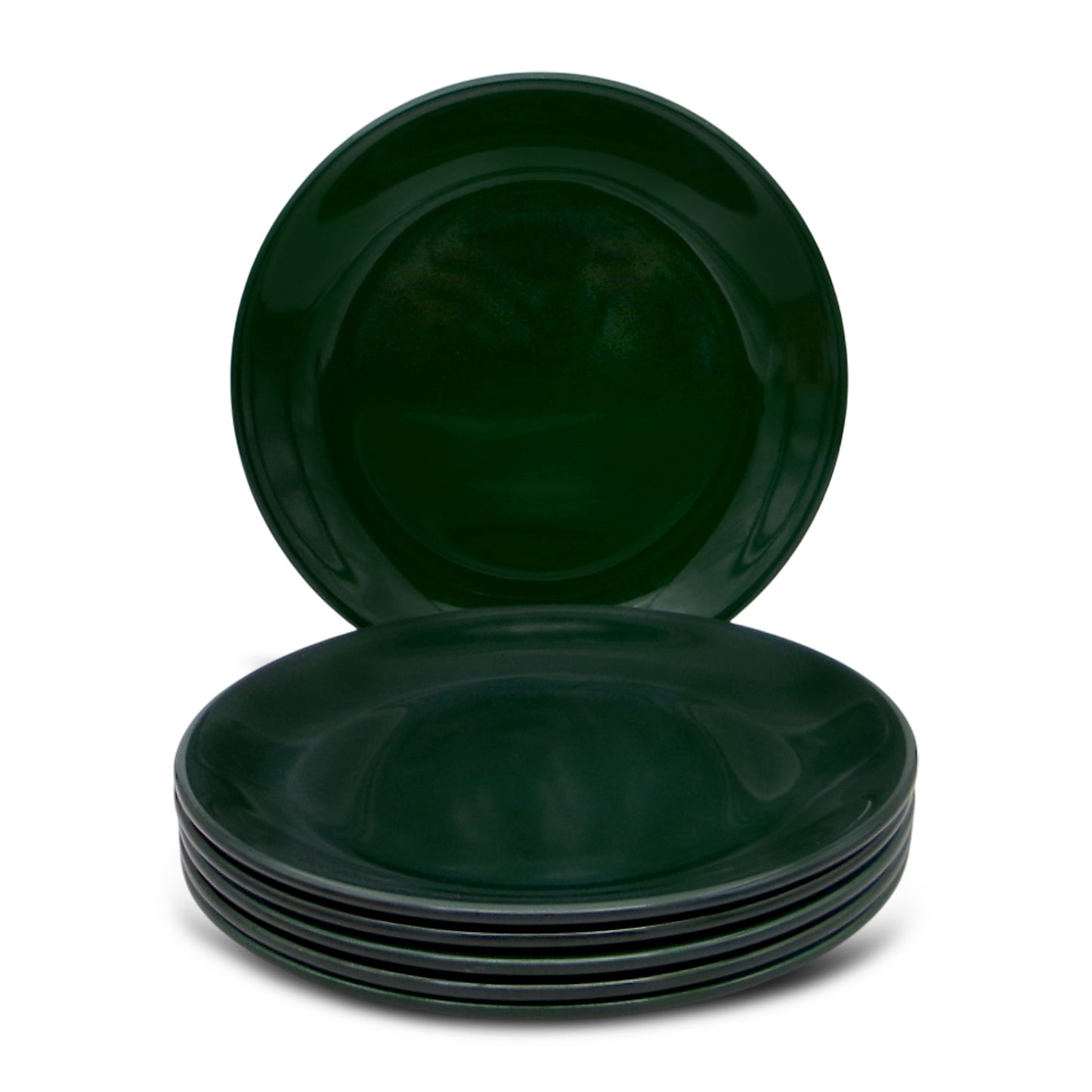 SUPERWARE | Pure Melamine | Small Plate Set - Emerald (7.5") | 6 Nos. | Stain Free, Glazed Finish