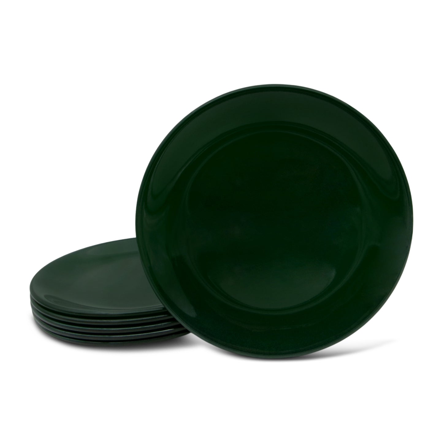 SUPERWARE | Pure Melamine | Small Plate Set - Emerald (7.5") | 6 Nos. | Stain Free, Glazed Finish