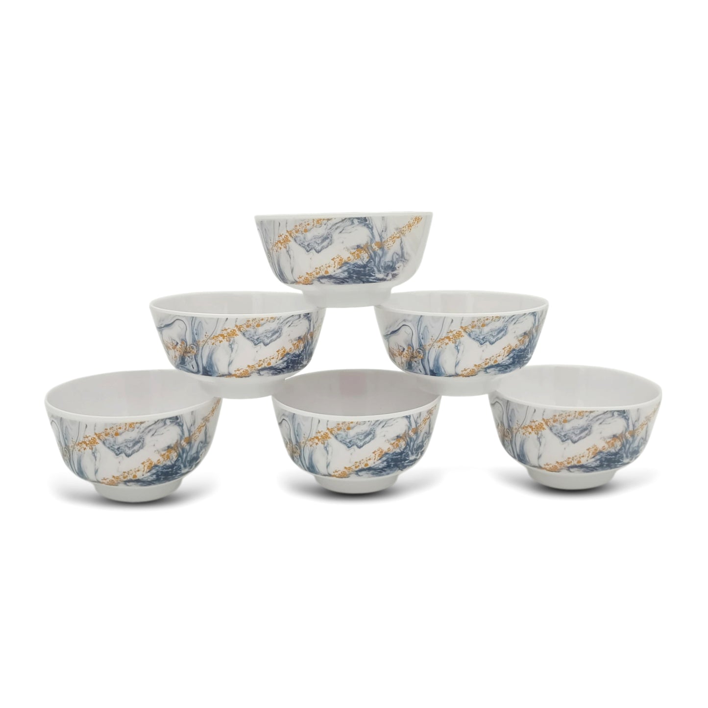 SUPERWARE | Pure Melamine | Katori Set - Evoque (3.5") | 6 Nos. | Stain Free, Glazed Finish