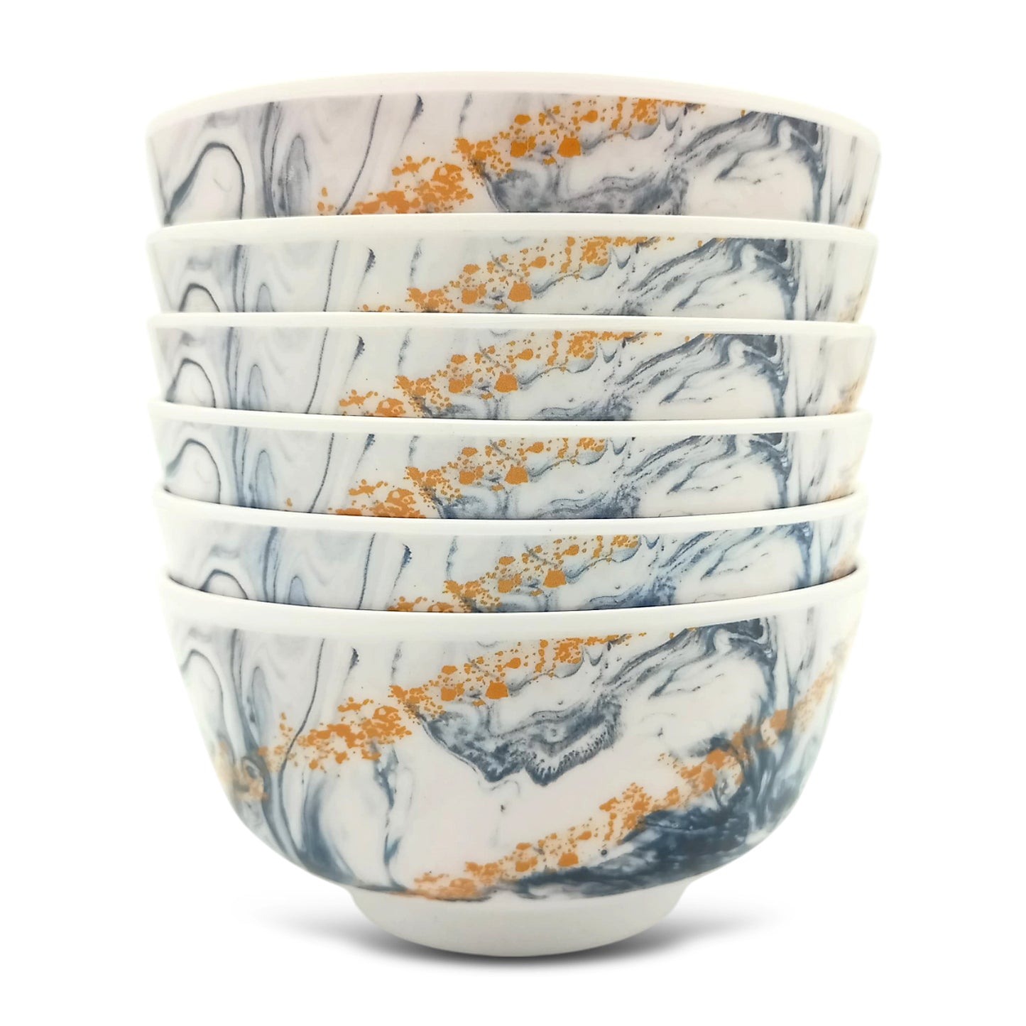 SUPERWARE | Pure Melamine | Bowl Set - Evoque 4" | 6 Nos. | Stain Free, Glazed Finish
