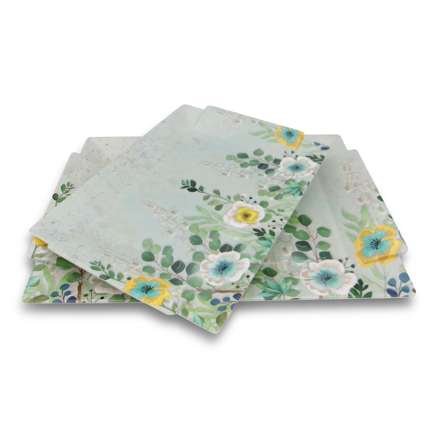 SUPERWARE | Pure Melamine | Fusion Tray - Spring | Set Of 2 Pcs.| Stain Free, Glazed Finish