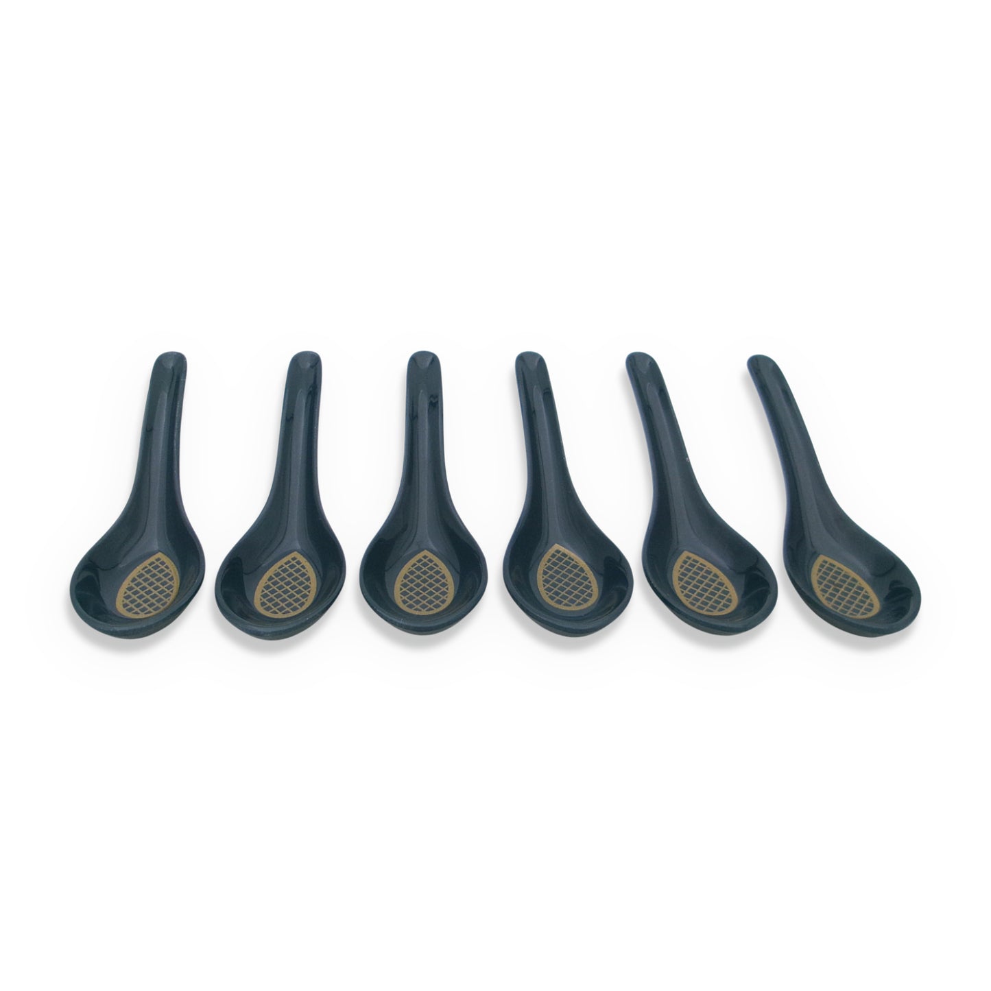 SUPERWARE | Pure Melamine | Dinner Set - Golden Glory Navy Blue | Set Of 40 Pcs. | Stain Free, Glazed Finish