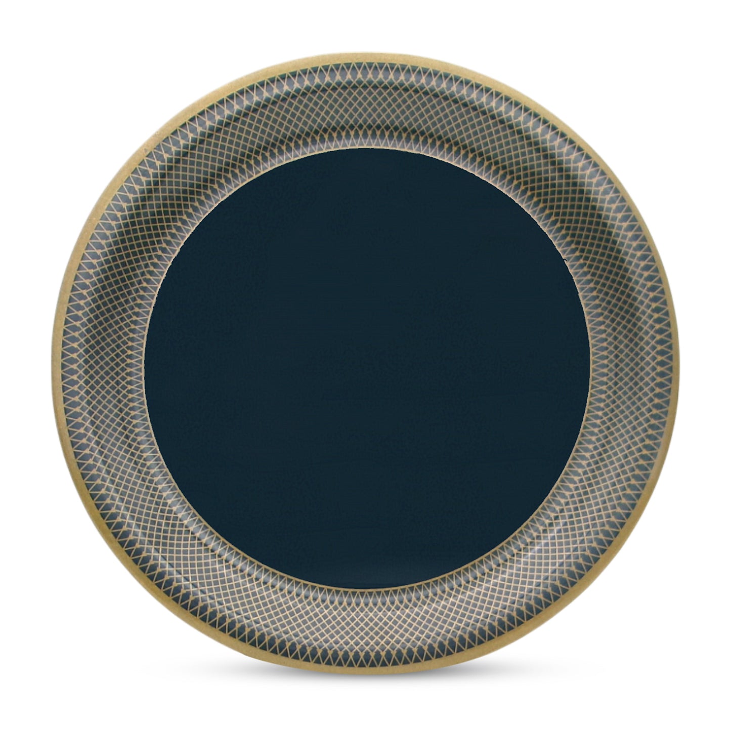 SUPERWARE | Pure Melamine | Dinner Set - Golden Glory Navy Blue | Set Of 40 Pcs. | Stain Free, Glazed Finish