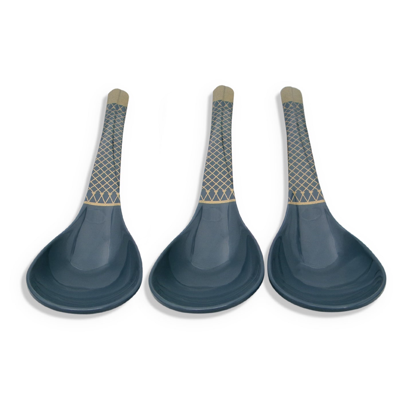 SUPERWARE | Pure Melamine | Dinner Set - Golden Glory Navy Blue | Set Of 40 Pcs. | Stain Free, Glazed Finish