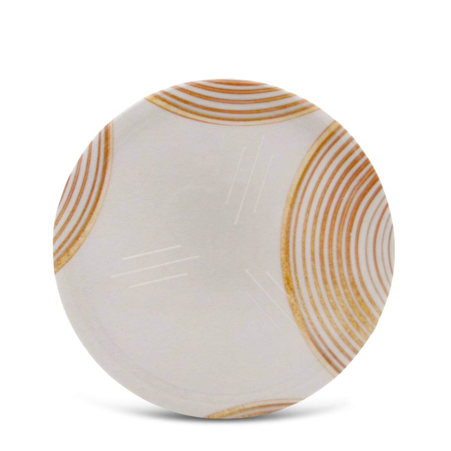 SUPERWARE | Pure Melamine | Coasters- Golden Ring | Set Of 8 Pcs | Stain Free, Glazed Finish