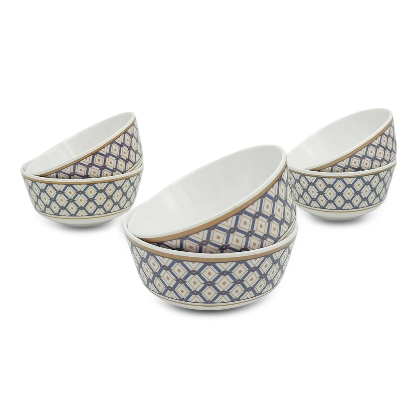 SUPERWARE | Pure Melamine | Katori Set - Gorgeous (3.5") | 6 Nos. | Stain Free, Glazed Finish