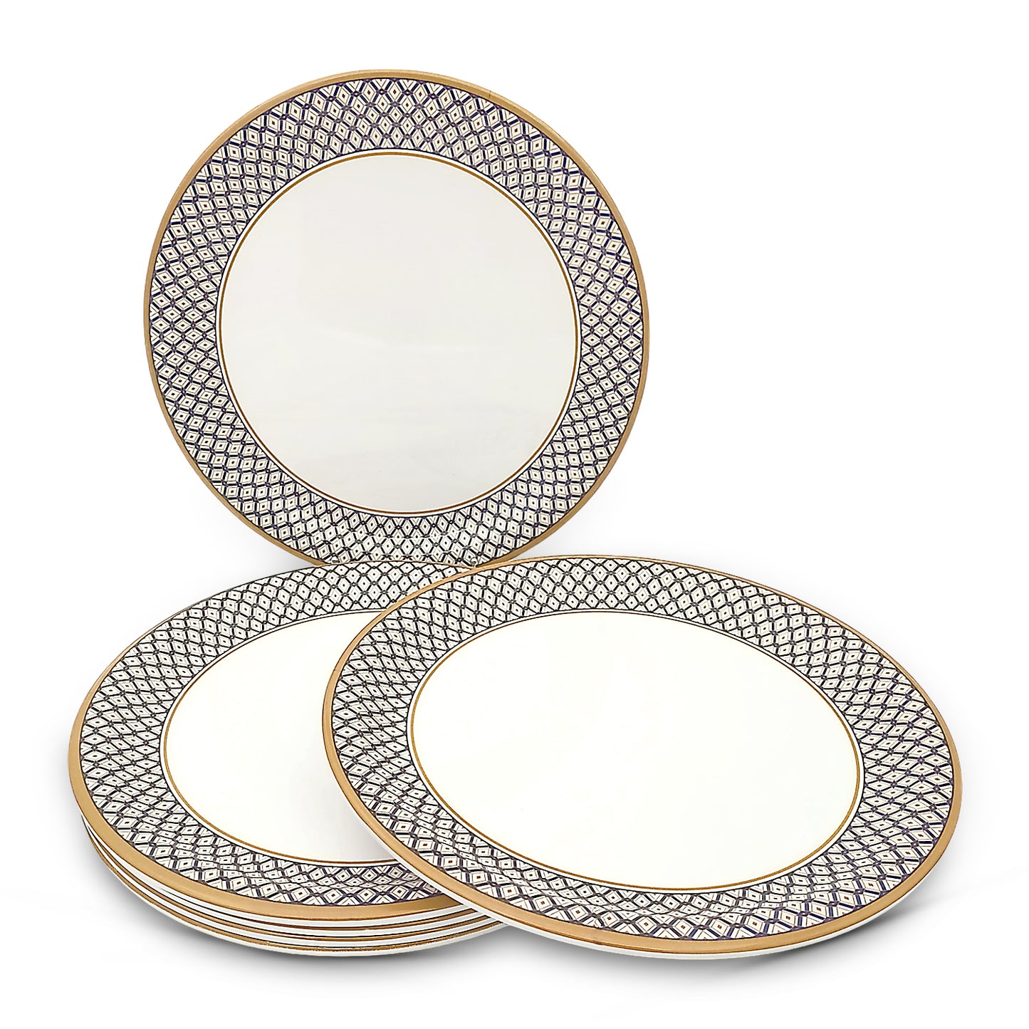 SUPERWARE | Pure Melamine | Dinner Plate Set – Gorgeous (11.0") | 6 Nos. | Stain Free, Glazed Finish