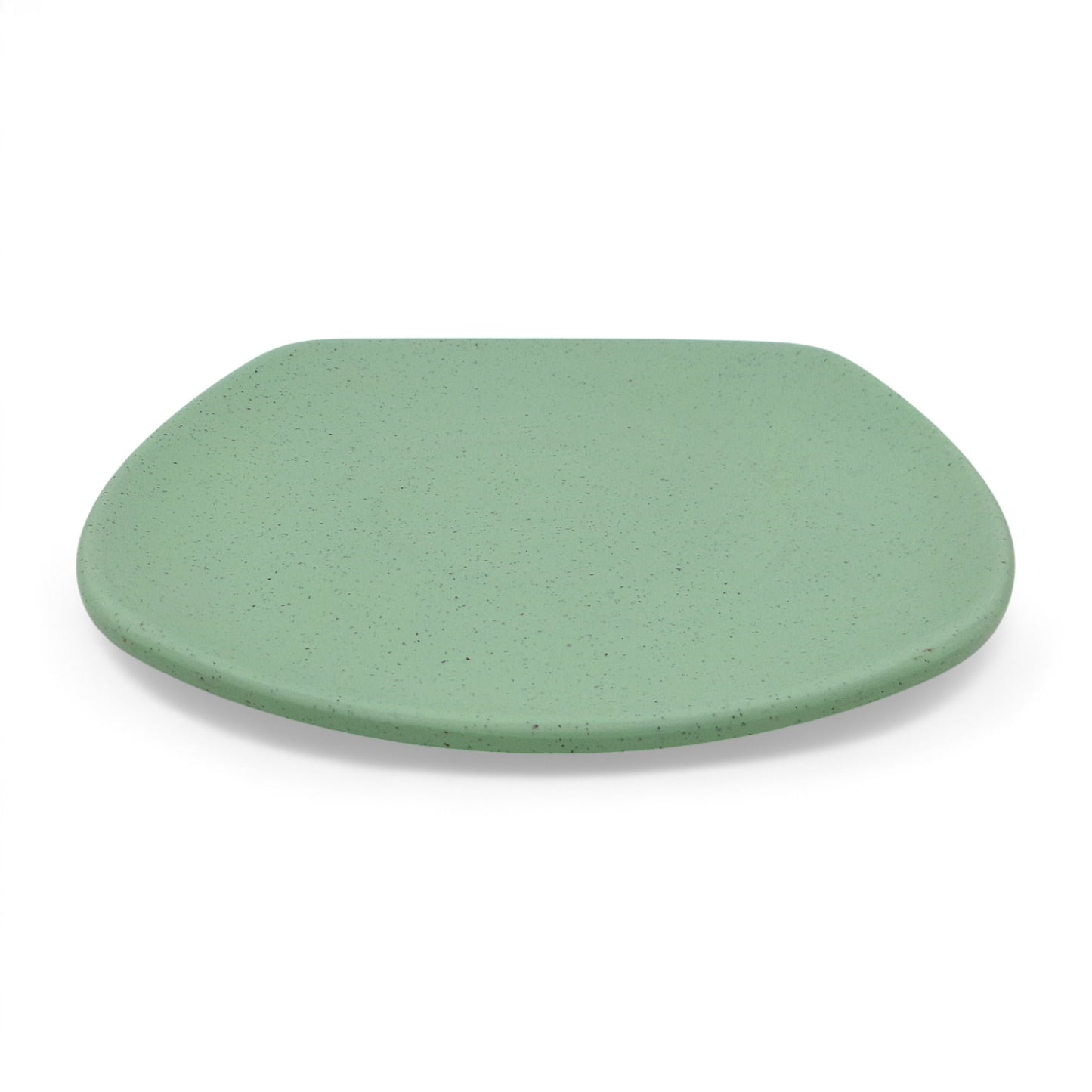 SUPERWARE | Pure Melamine | Square Small Plate Set - Green Sand (7.5") | 6 Nos. | Stain Free, Glazed Finish