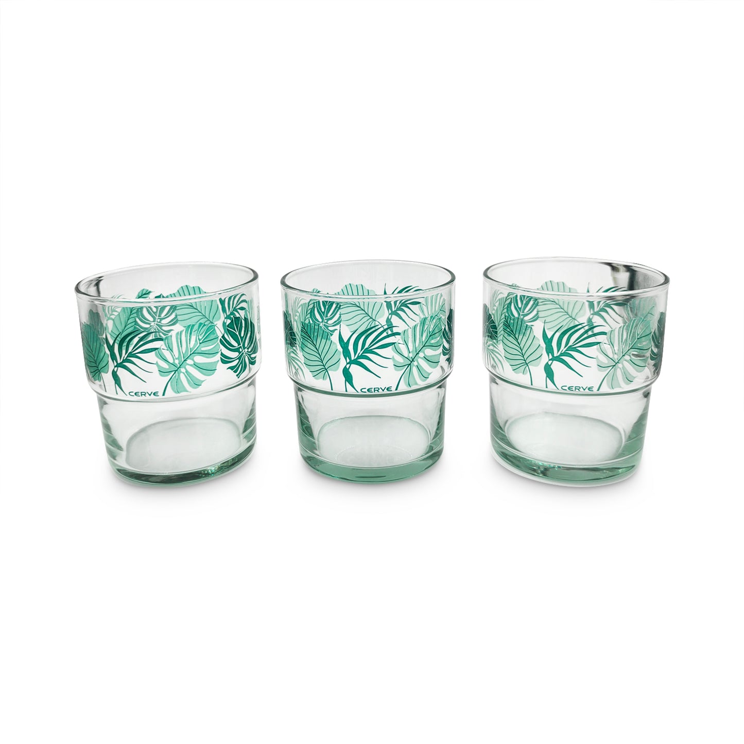 CERVE | Italy | Crystal Clear High Brilliance Lead Free Glass | Tumbler | GREENWOOD | 3 Nos.