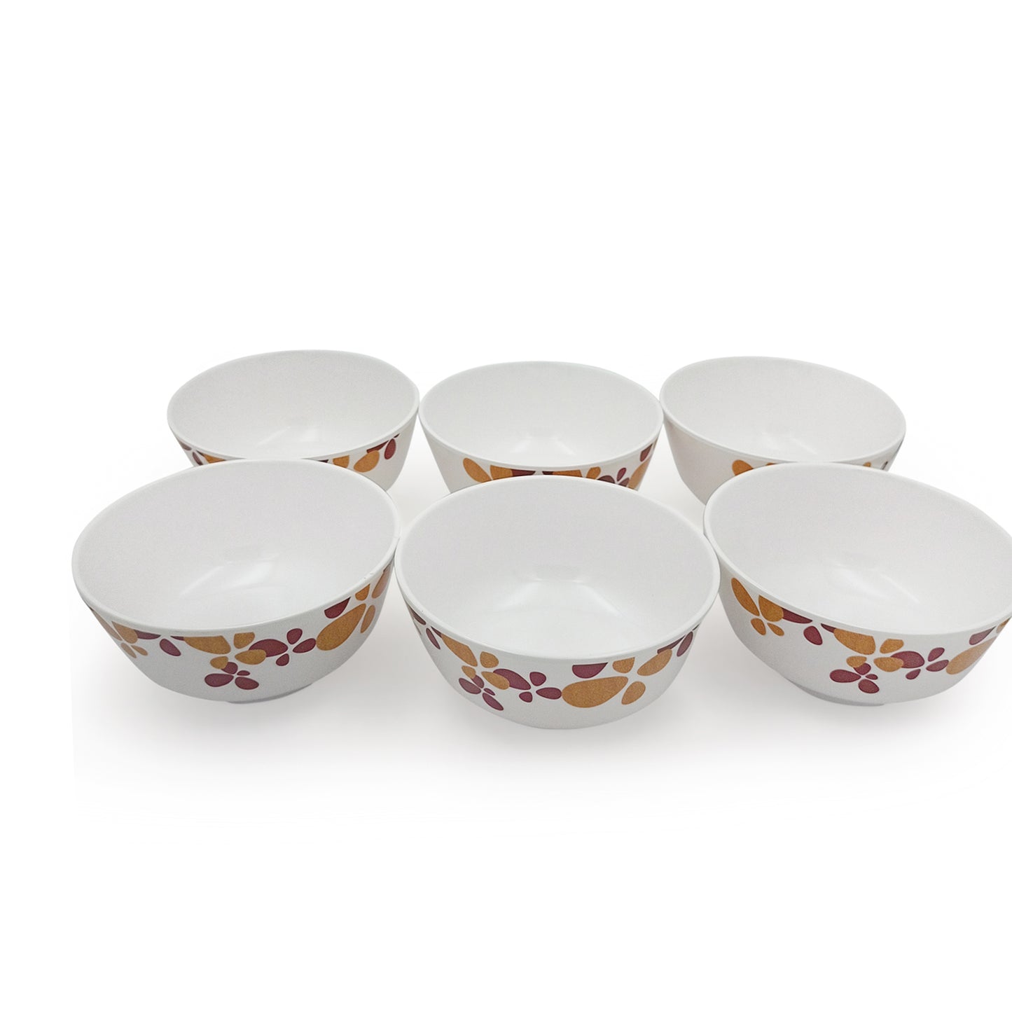 SUPERWARE | Pure Melamine | Bowl Set - Hana 4" | 6 Nos. | Stain Free, Glazed Finish