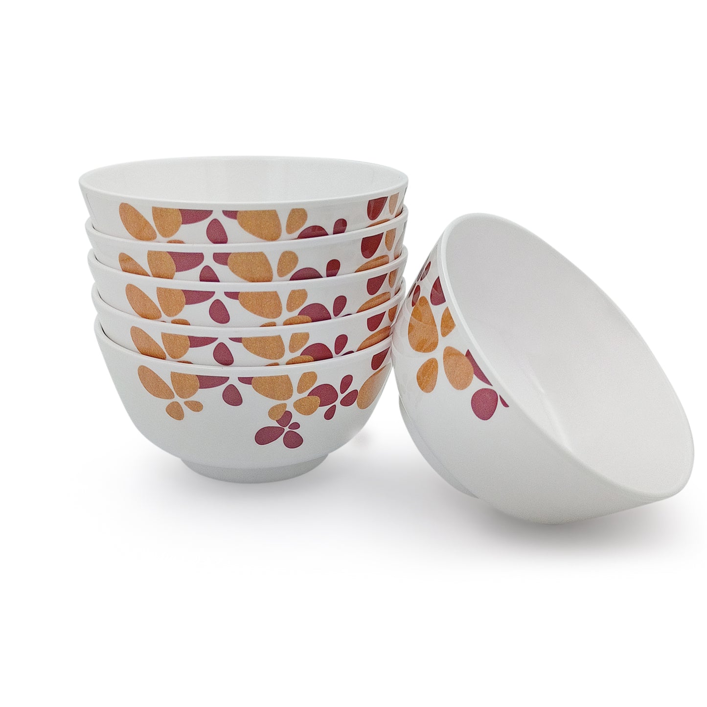 SUPERWARE | Pure Melamine | Bowl Set - Hana 4" | 6 Nos. | Stain Free, Glazed Finish