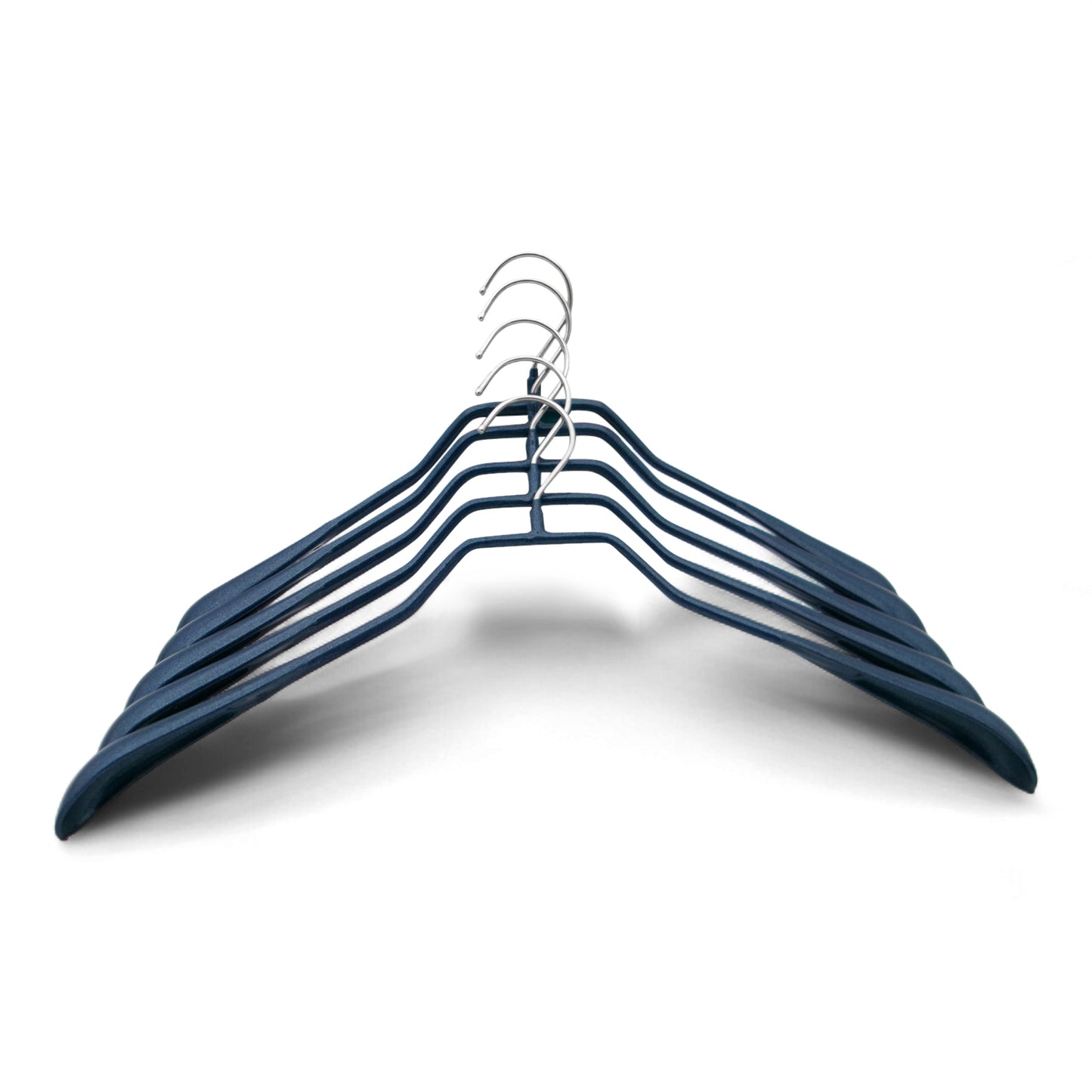 MAWA | Made in Germany | Metal Hanger Set | Jacket Hanger | Bodyform 42/L | Non-Slip Coating | 360° Rotatable Swivel Hook | Widened Shoulder Support | 5 Pieces
