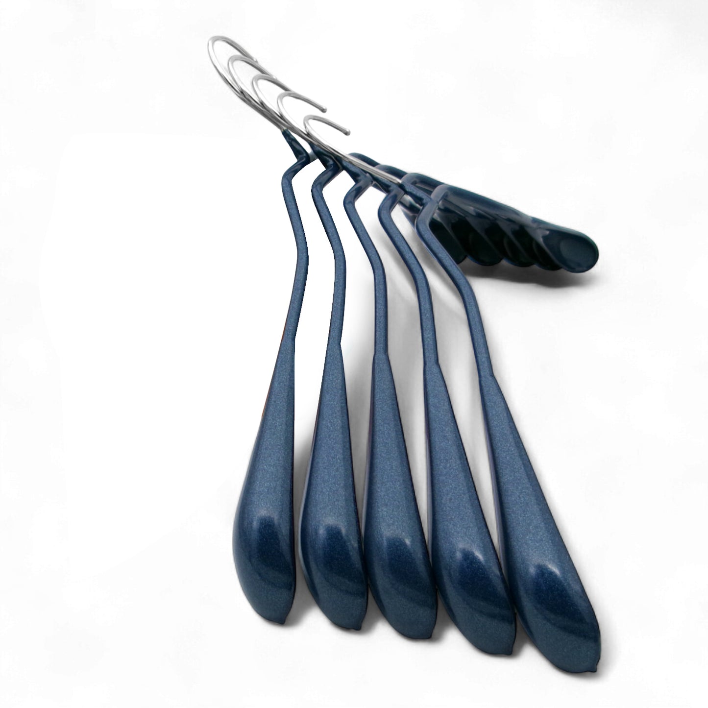 MAWA | Made in Germany | Metal Hanger Set | Jacket Hanger | Bodyform 42/L | Non-Slip Coating | 360° Rotatable Swivel Hook | Widened Shoulder Support | 5 Pieces