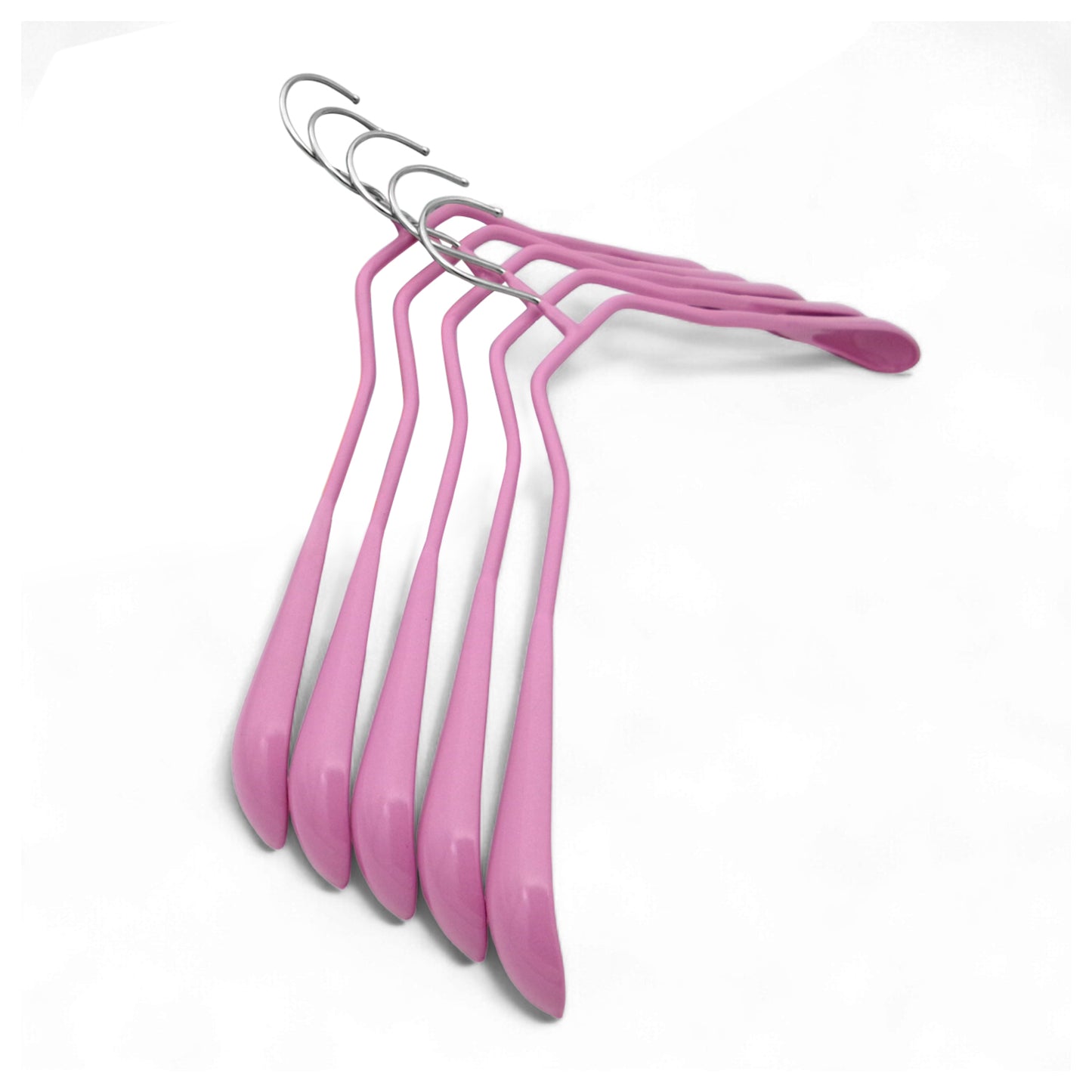 MAWA | Made in Germany | Metal Hanger Set | Jacket Hanger | Bodyform 42/L | Non-Slip Coating | 360° Rotatable Swivel Hook | Widened Shoulder Support | 5 Pieces