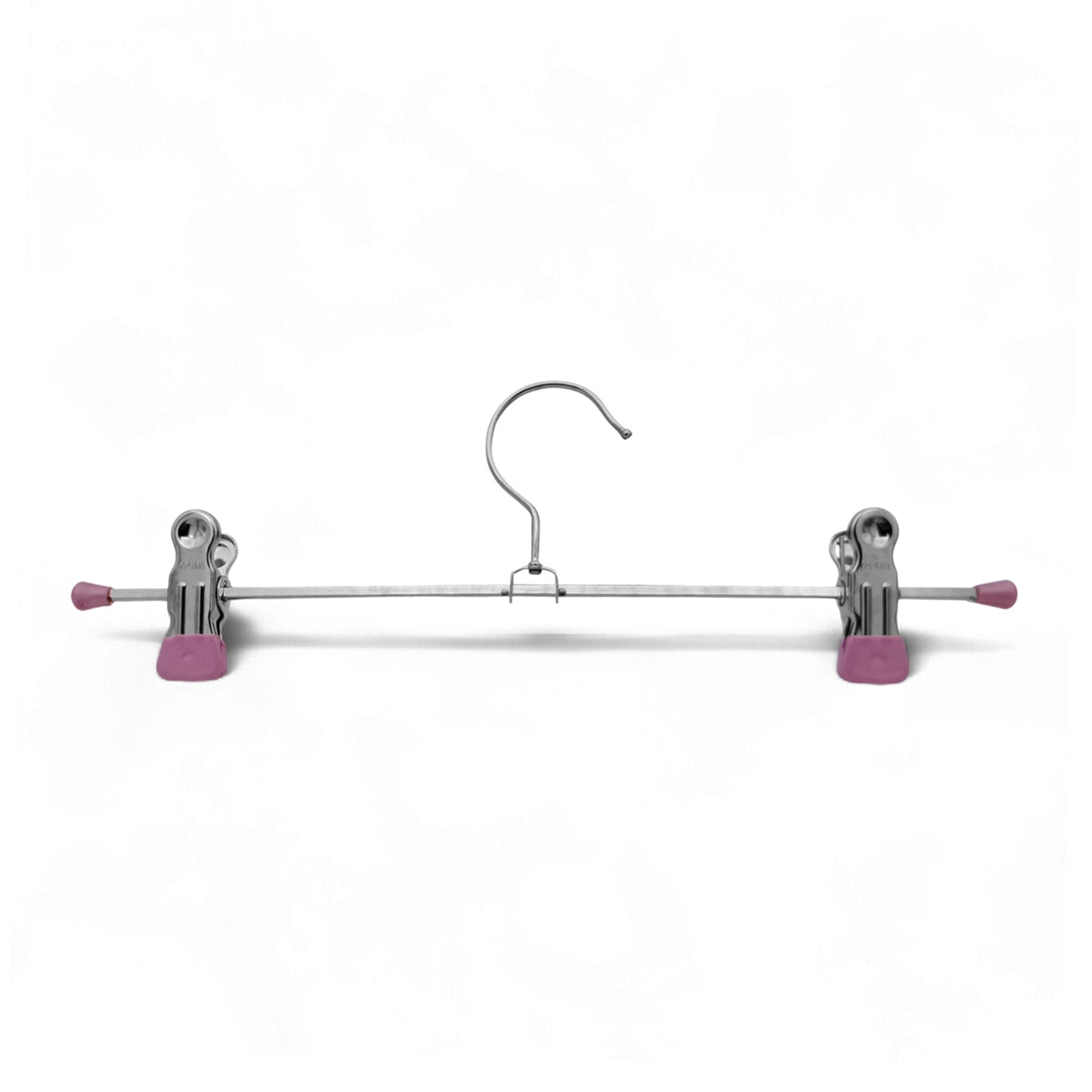 MAWA | Made in Germany | Metal Hanger Set | Trouser Hanger | Clip K 30/D | Two Adjustable MAWA Clips | 360° Rotatable Swivel Hook | Space Saver | 10 Pieces