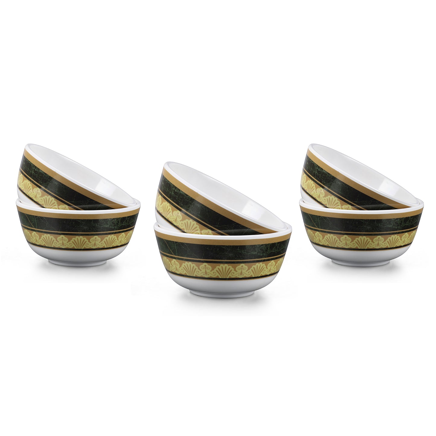 SUPERWARE | Pure Melamine | Soup Bowl Set - Majestic (4.5") | 6 Nos. | Stain Free, Glazed Finish