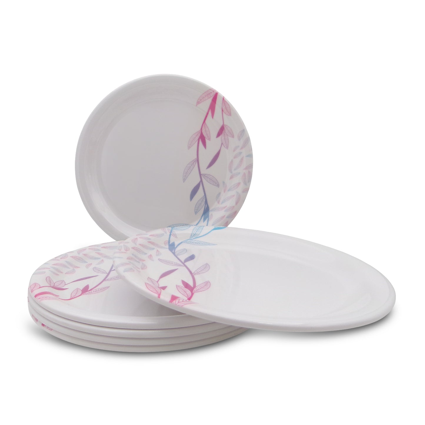SUPERWARE | Pure Melamine | Small Plate Set - Ivy Leaf (7.5") | 6 Nos. | Stain Free, Glazed Finish