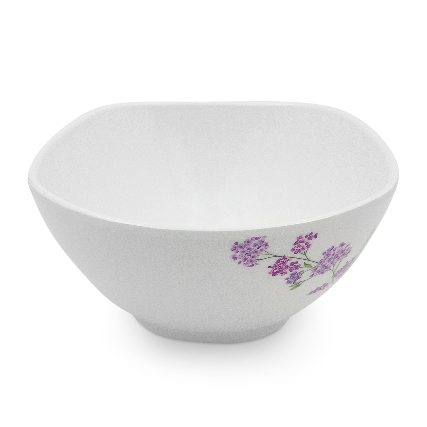 SUPERWARE | Pure Melamine | Bowl Set - Lilac Flower 4" | 6 Nos. | Stain Free, Glazed Finish