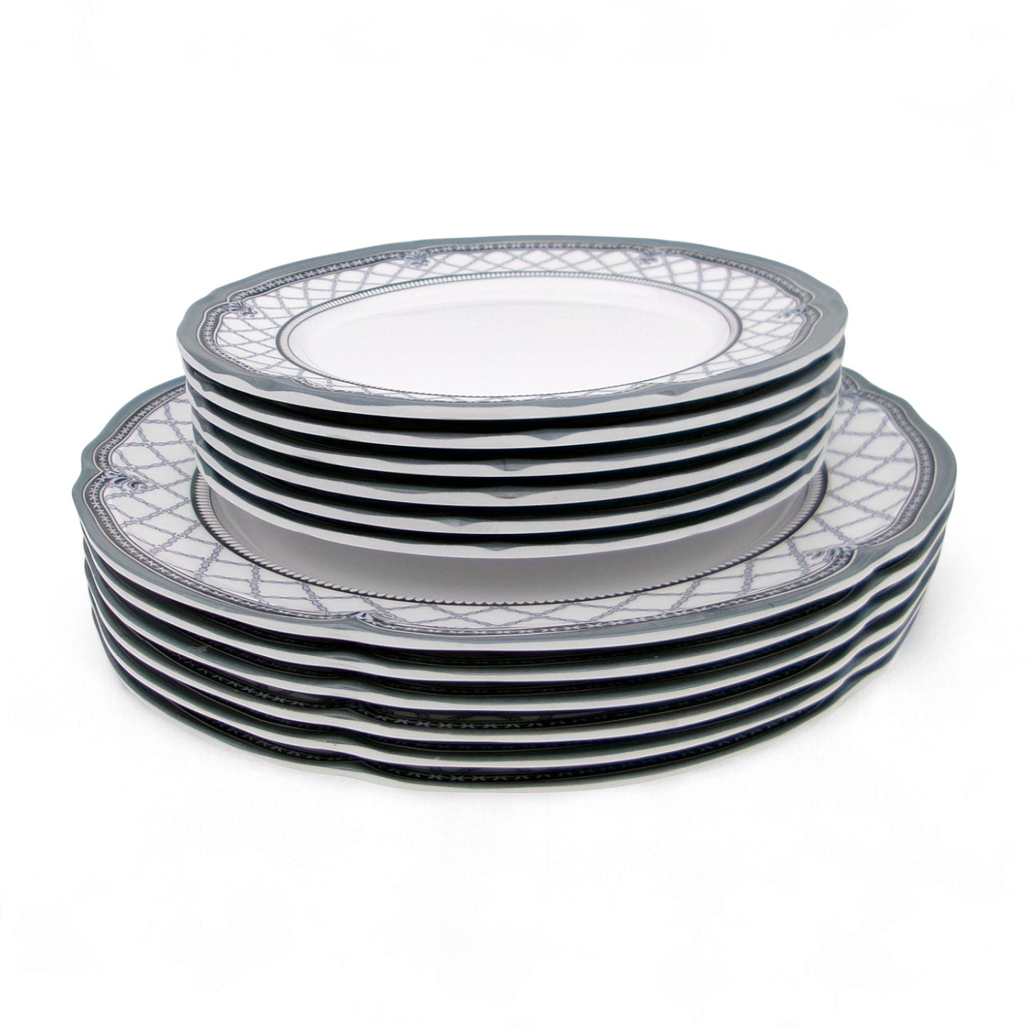 SUPERWARE | Pure Melamine | Dinner Set - Gardenia Luxe | Set Of 38 Pcs. | Stain Free, Glazed Finish