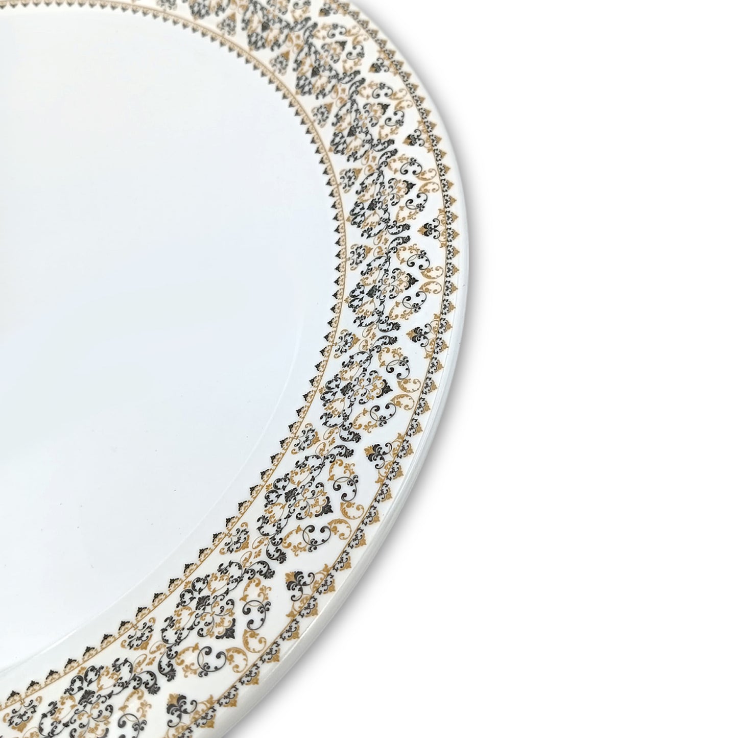 SUPERWARE | Pure Melamine | Dinner Plate Set – Manila Gold (11.0") | 6 Nos. | Stain Free, Glazed Finish