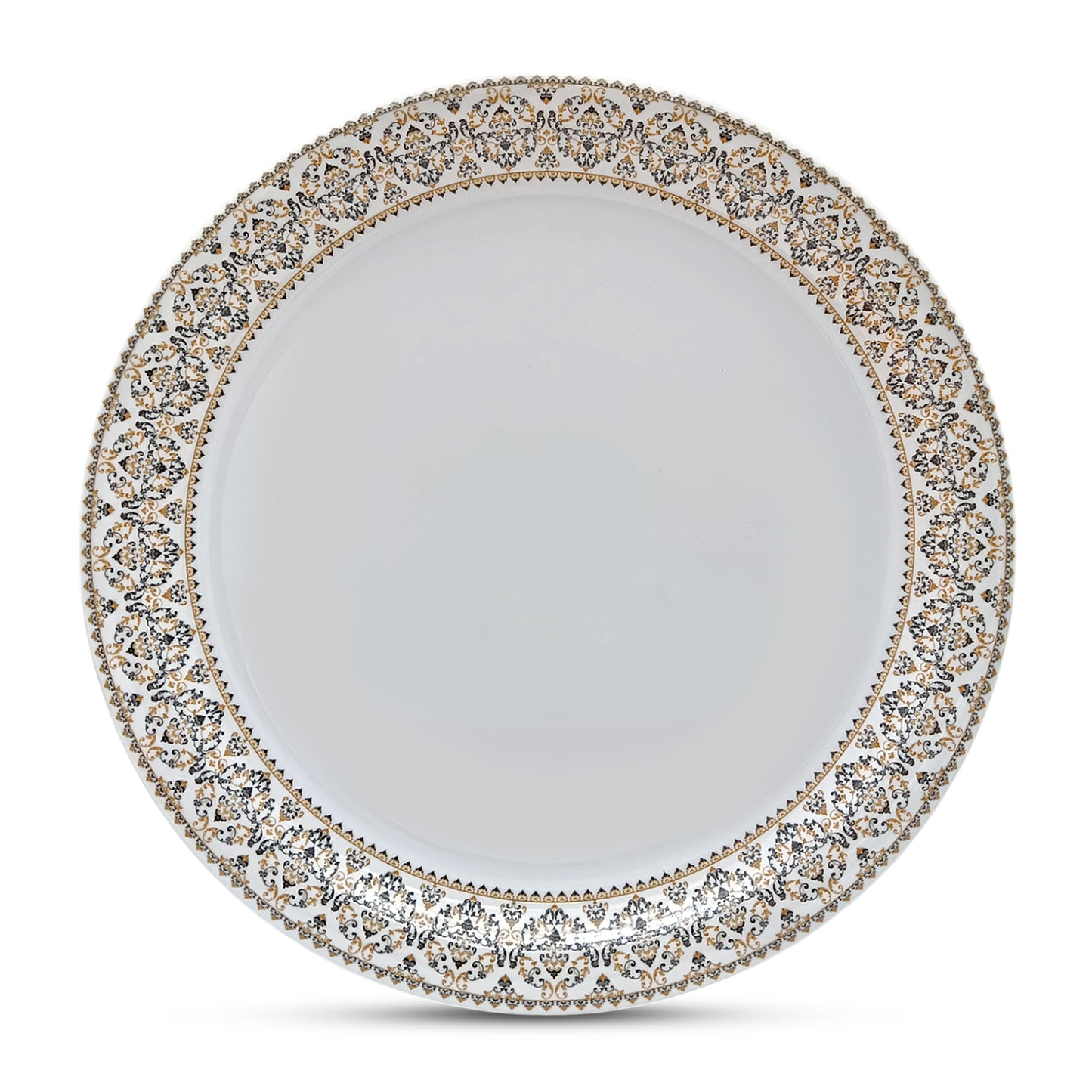 SUPERWARE | Pure Melamine | Dinner Plate Set – Manila Gold (11.0") | 6 Nos. | Stain Free, Glazed Finish